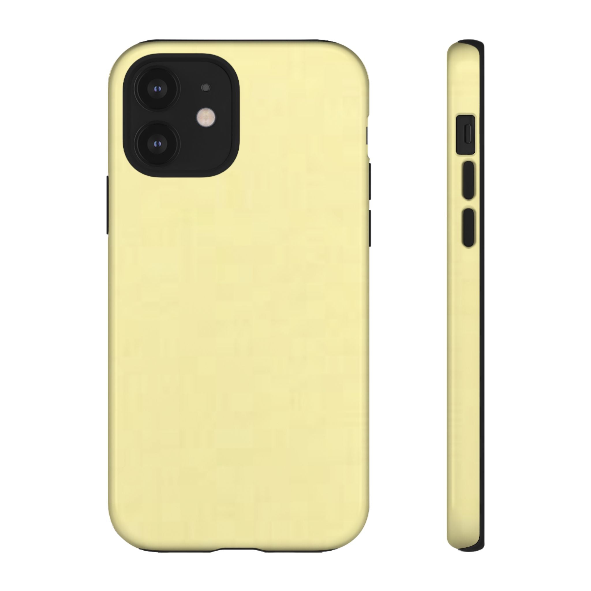 Pale Yellow Protective Phone Case