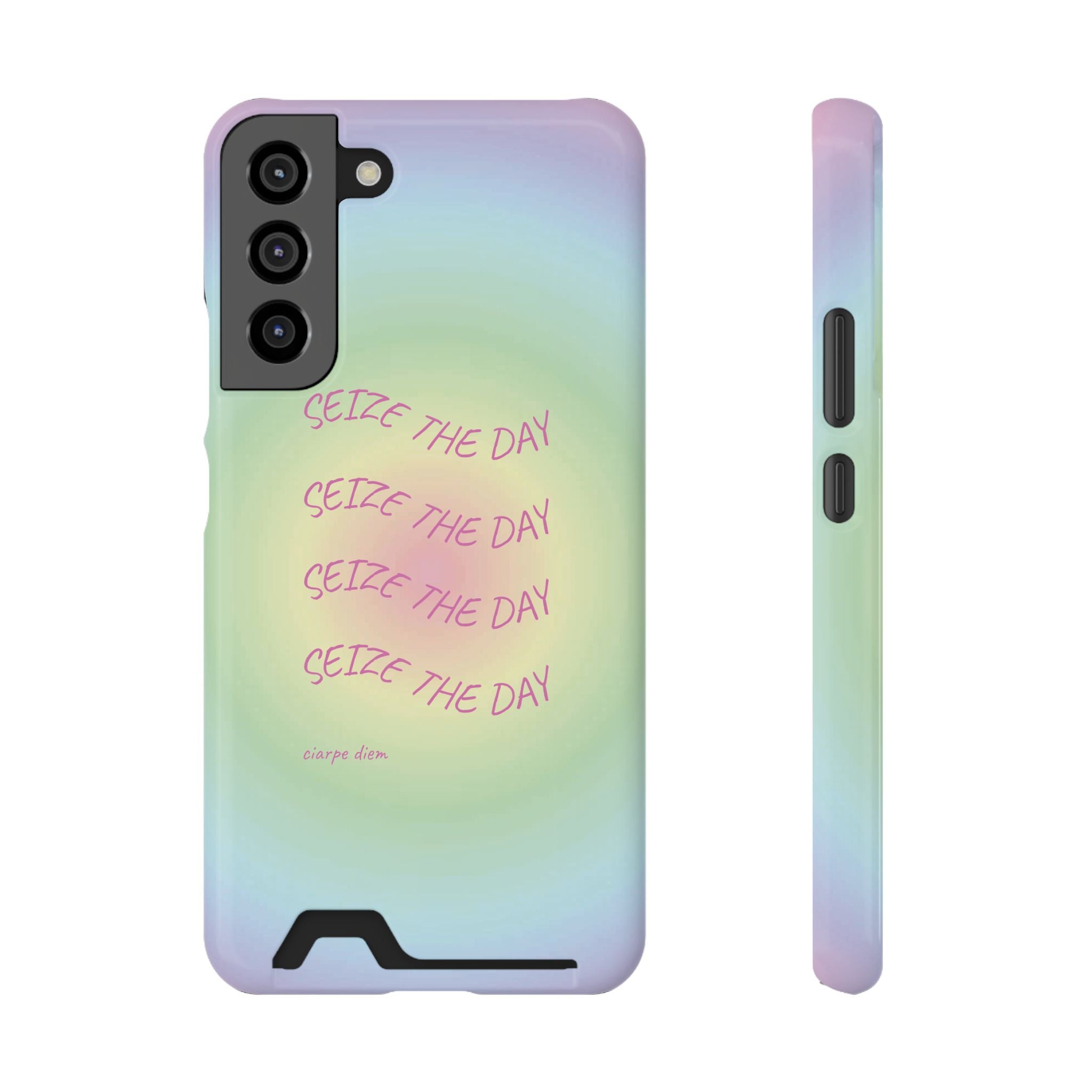 Bermuda Halo 'Seize The Day' Card Holder Phone Case