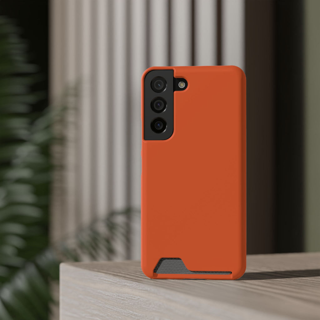Orange Card-Holder Phone Case