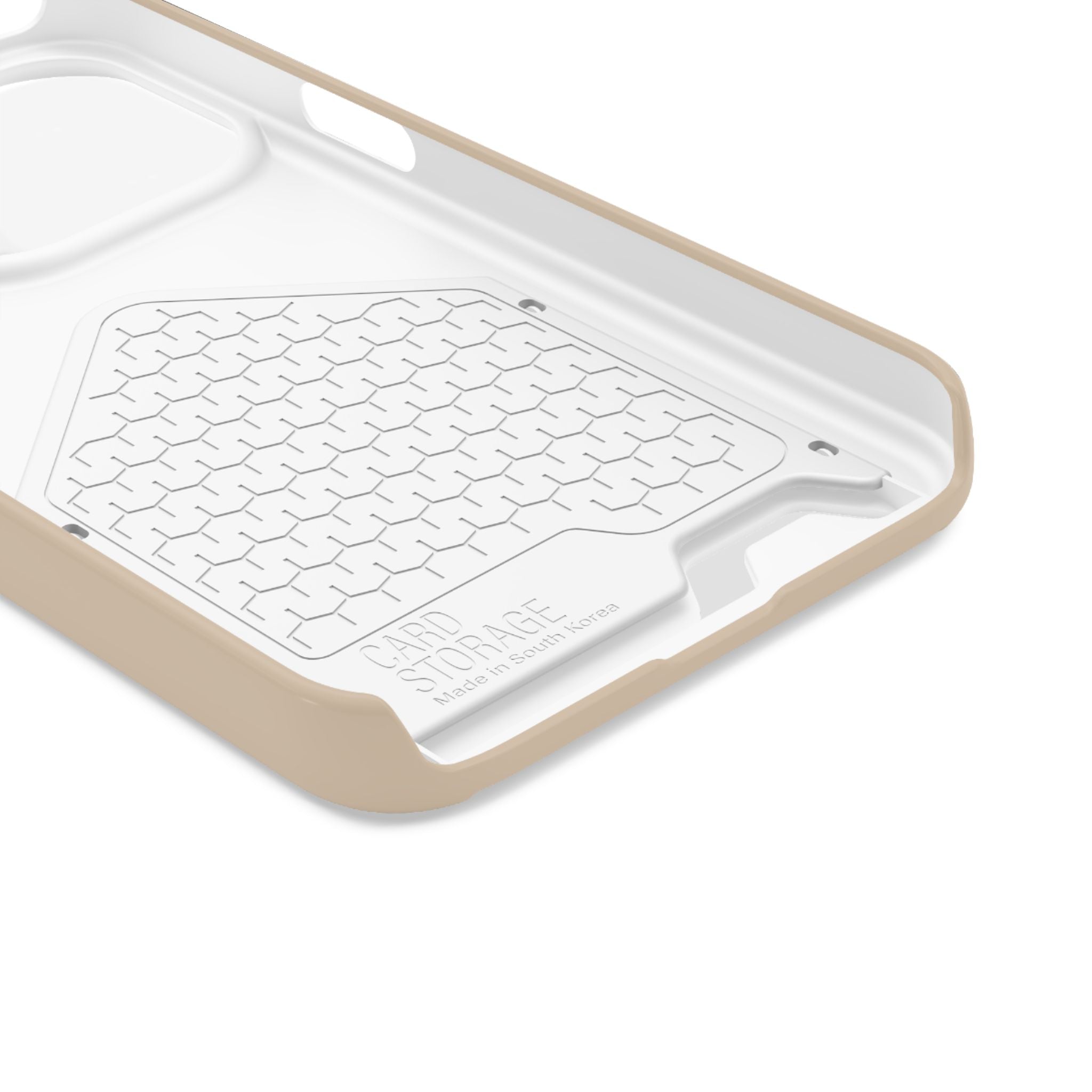 Beige Card-Holder Phone Case
