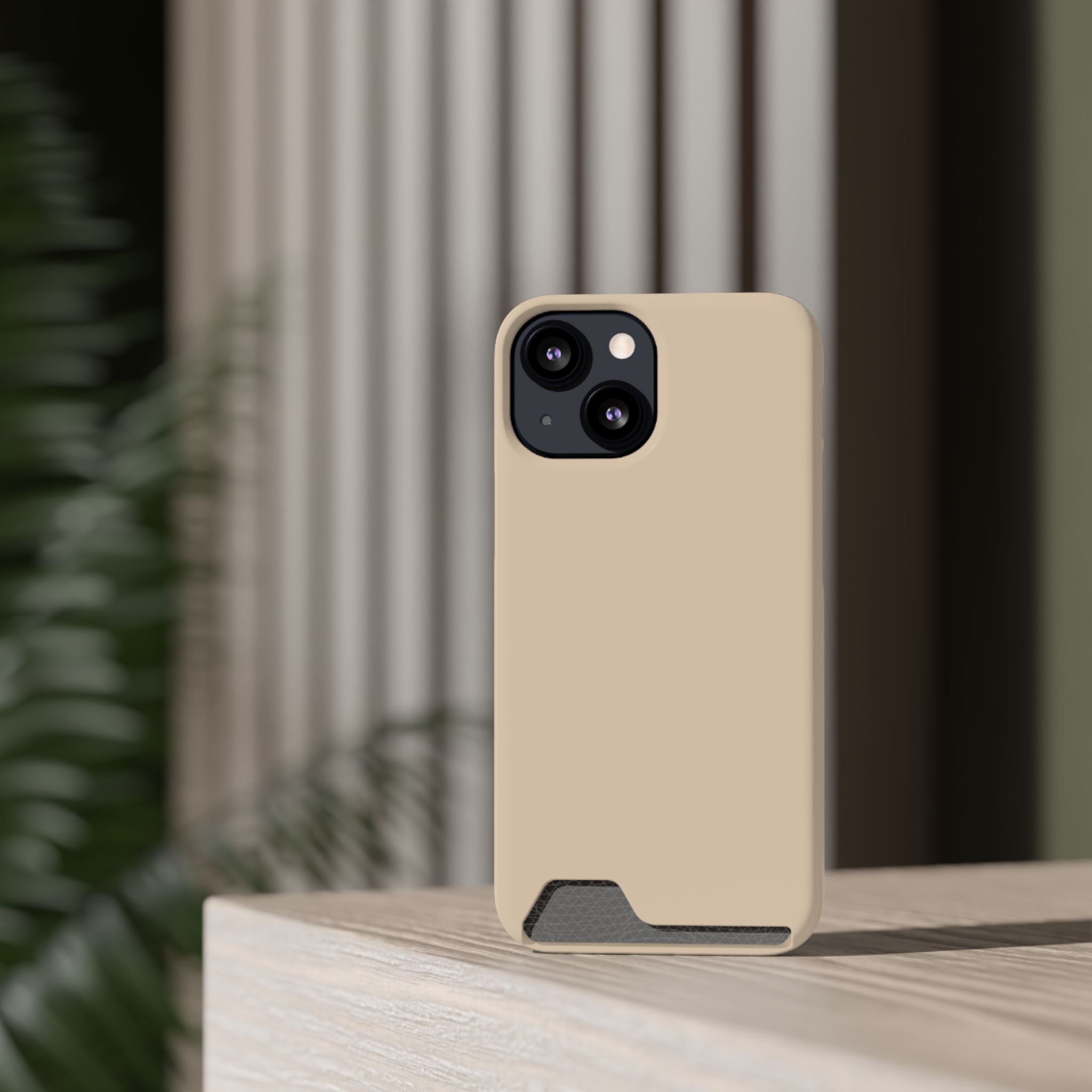Beige Card-Holder Phone Case