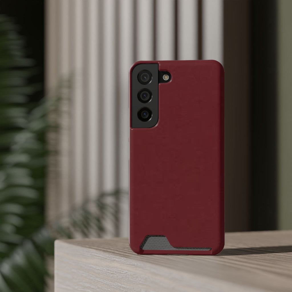 Dark Cherry Card Holder Phone Case