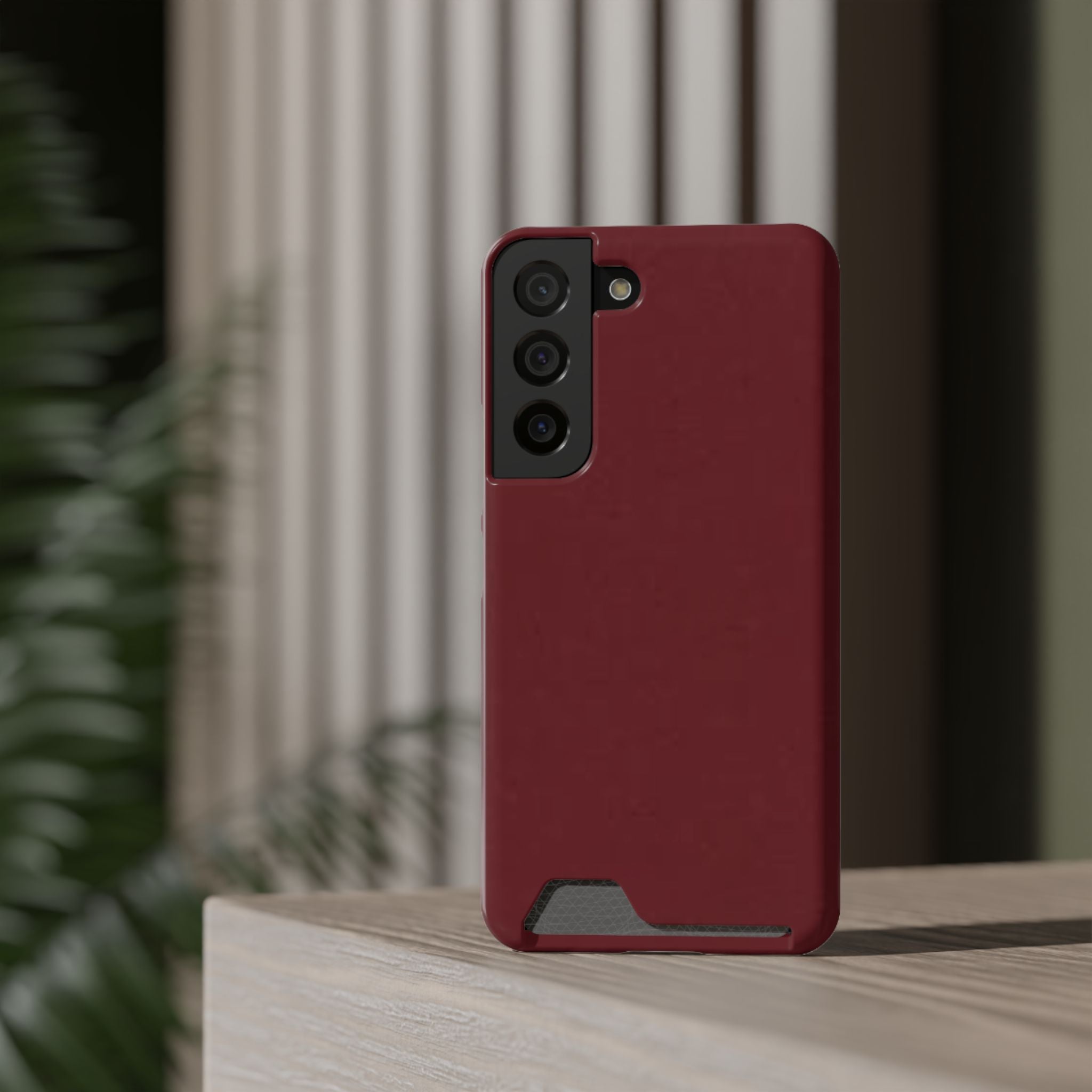 Dark Cherry Card Holder Phone Case