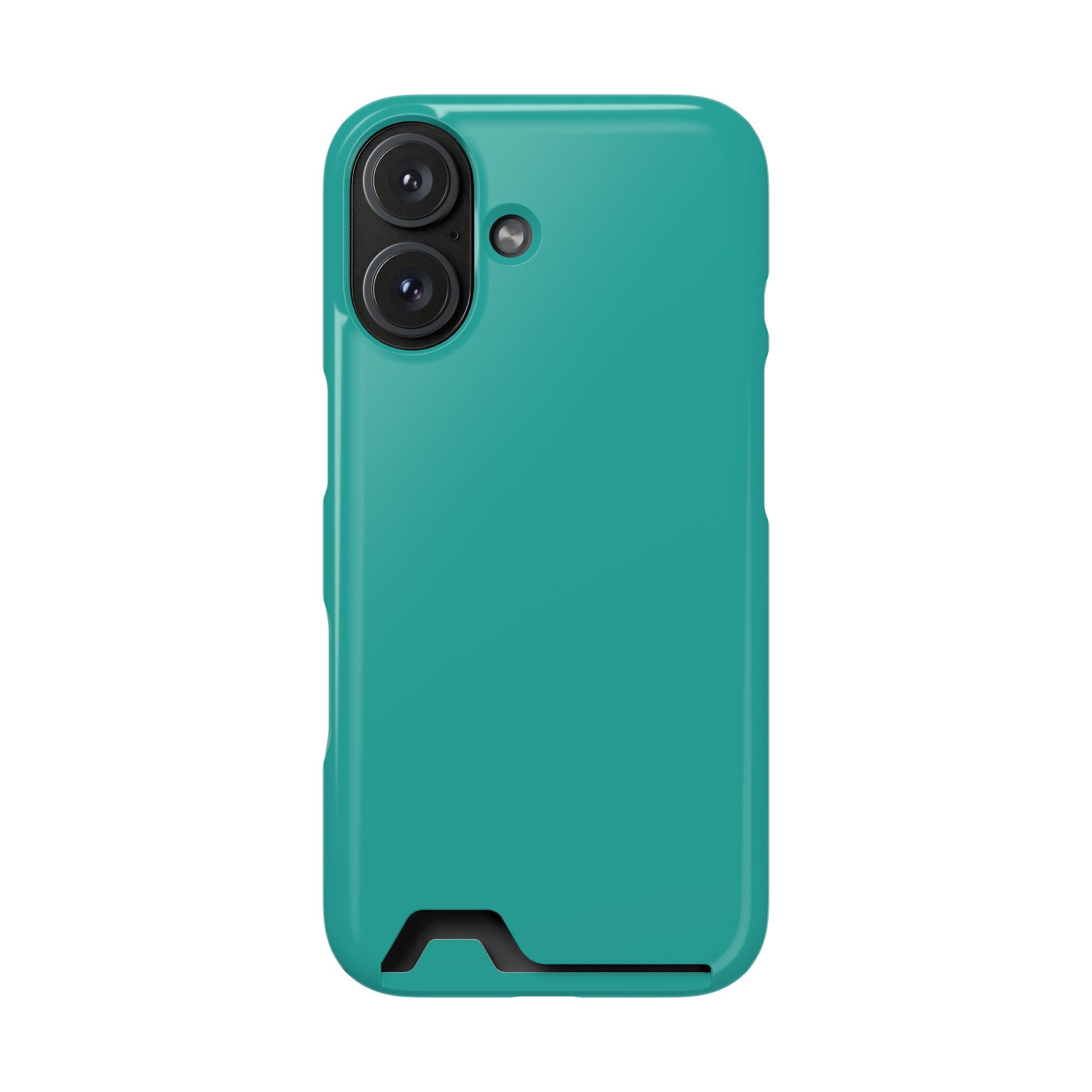 Teal Card-Holder Phone Case