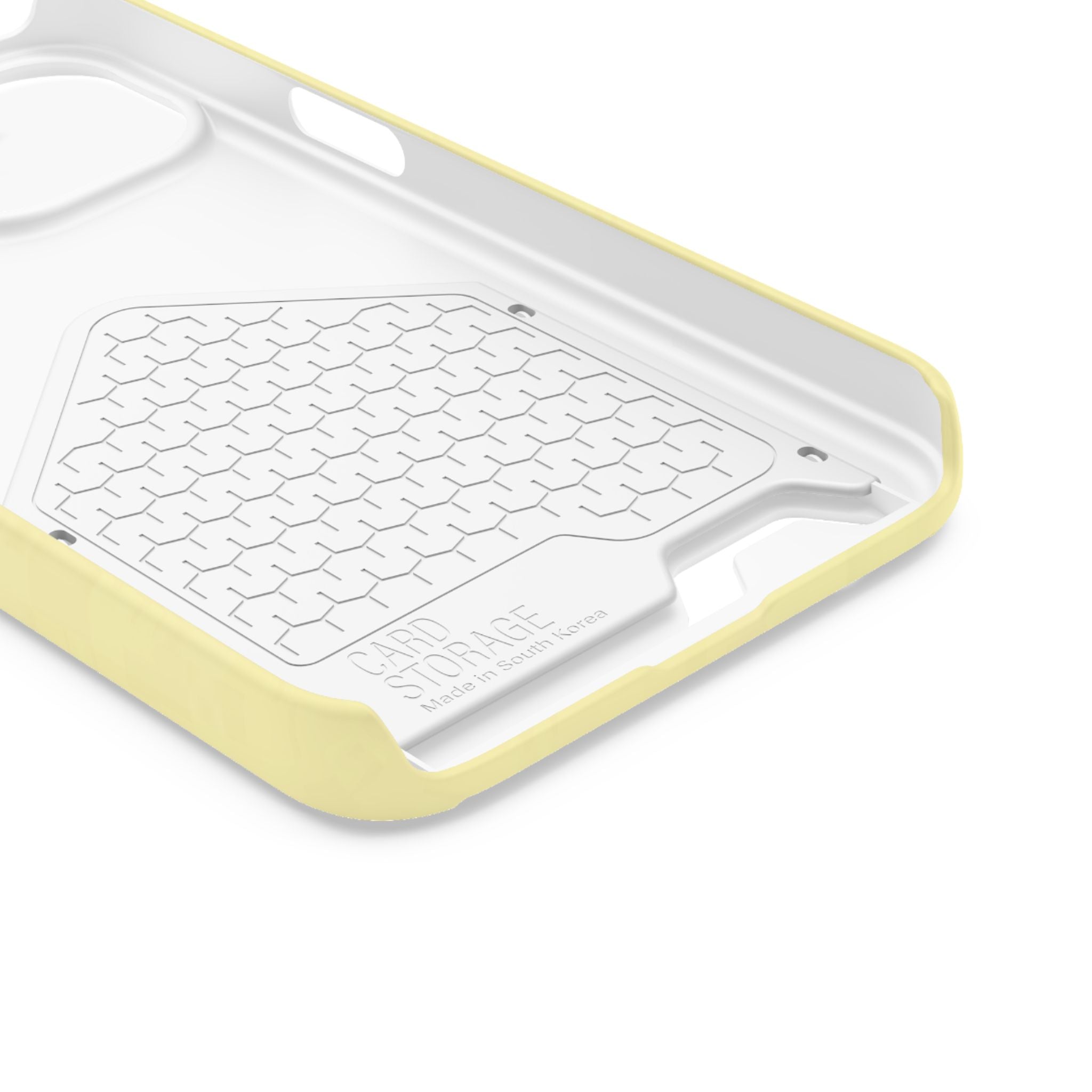 Pale Yellow Card-Holder Phone Case