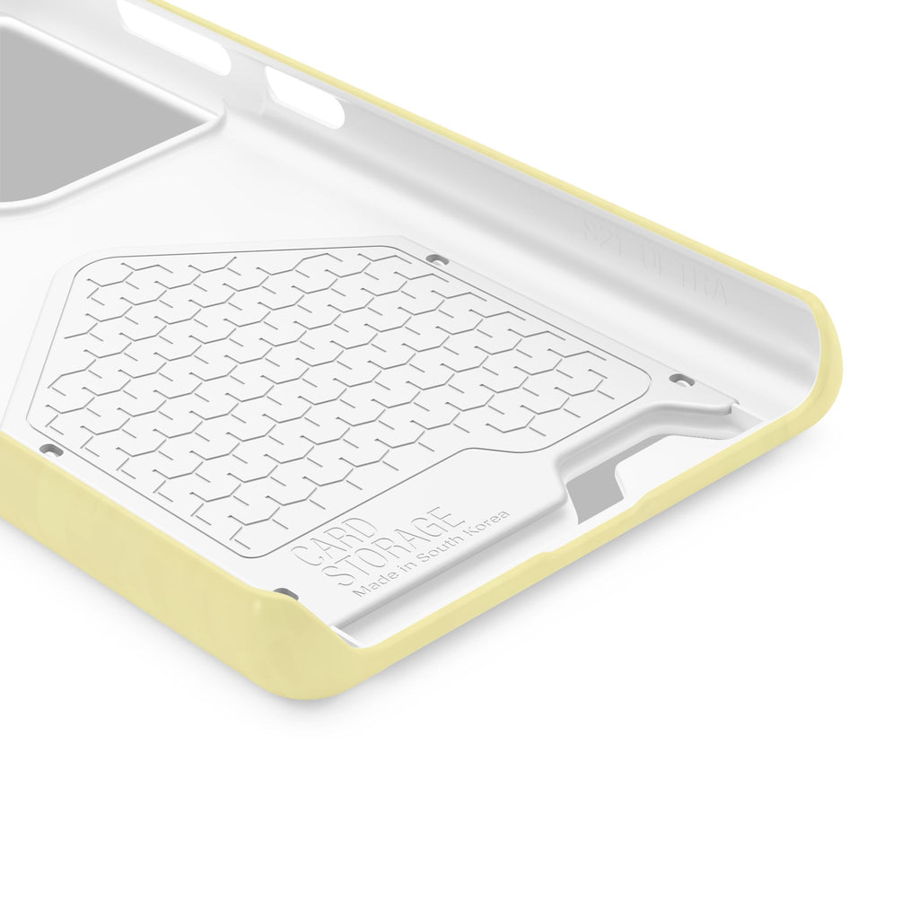 Pale Yellow Card-Holder Phone Case