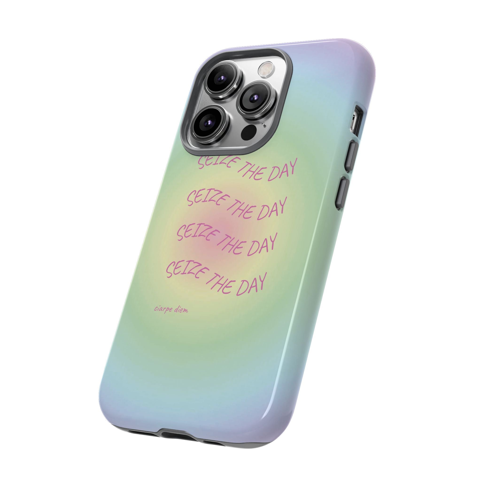 Bermuda Halo Seize The Day Pastel Gradient Tough Phone Case