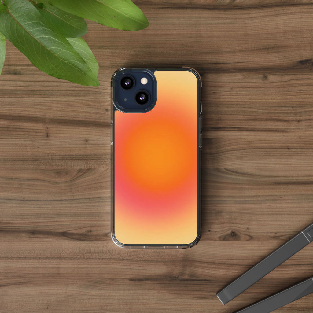 Clear Sunburst Protective Phone Case