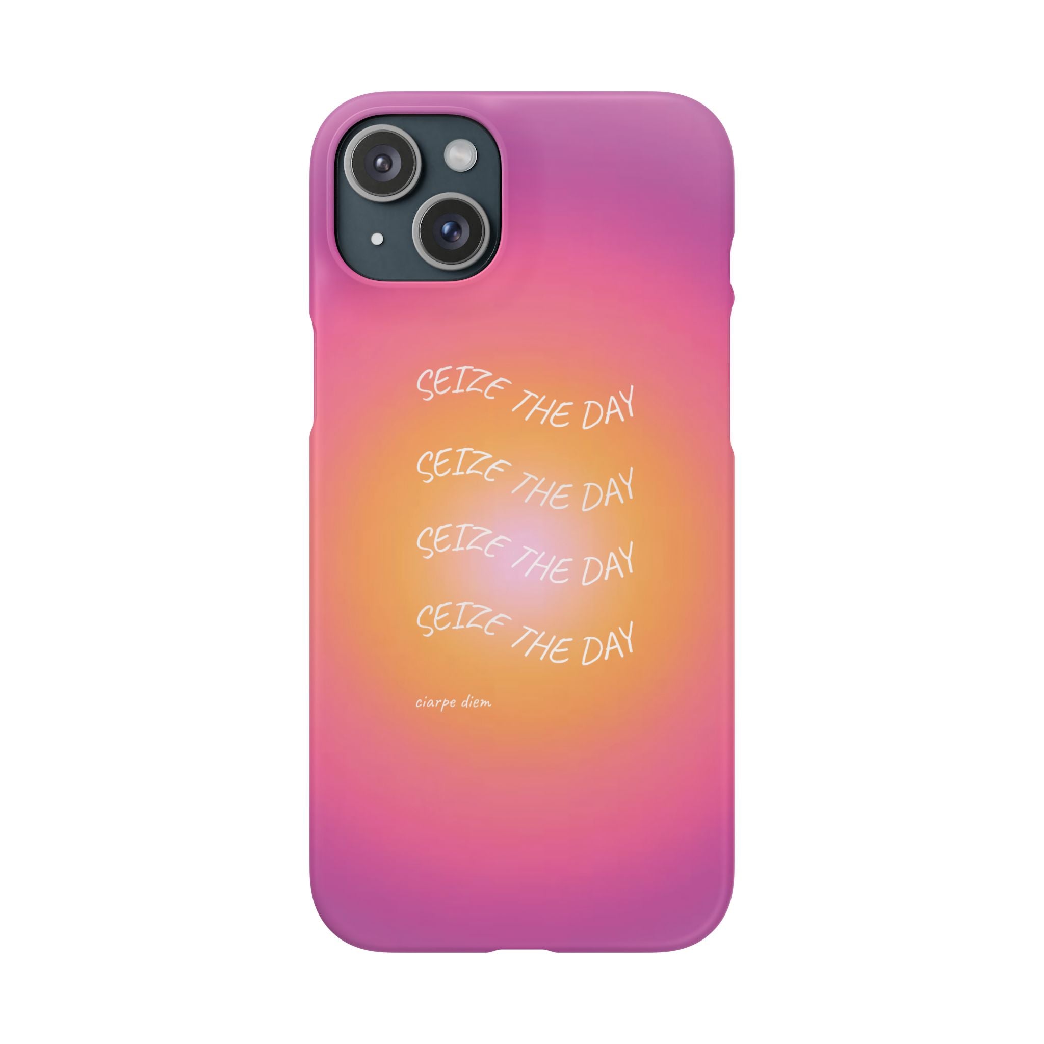 Carpe Diem Sunburst Gradient Snap Phone Case