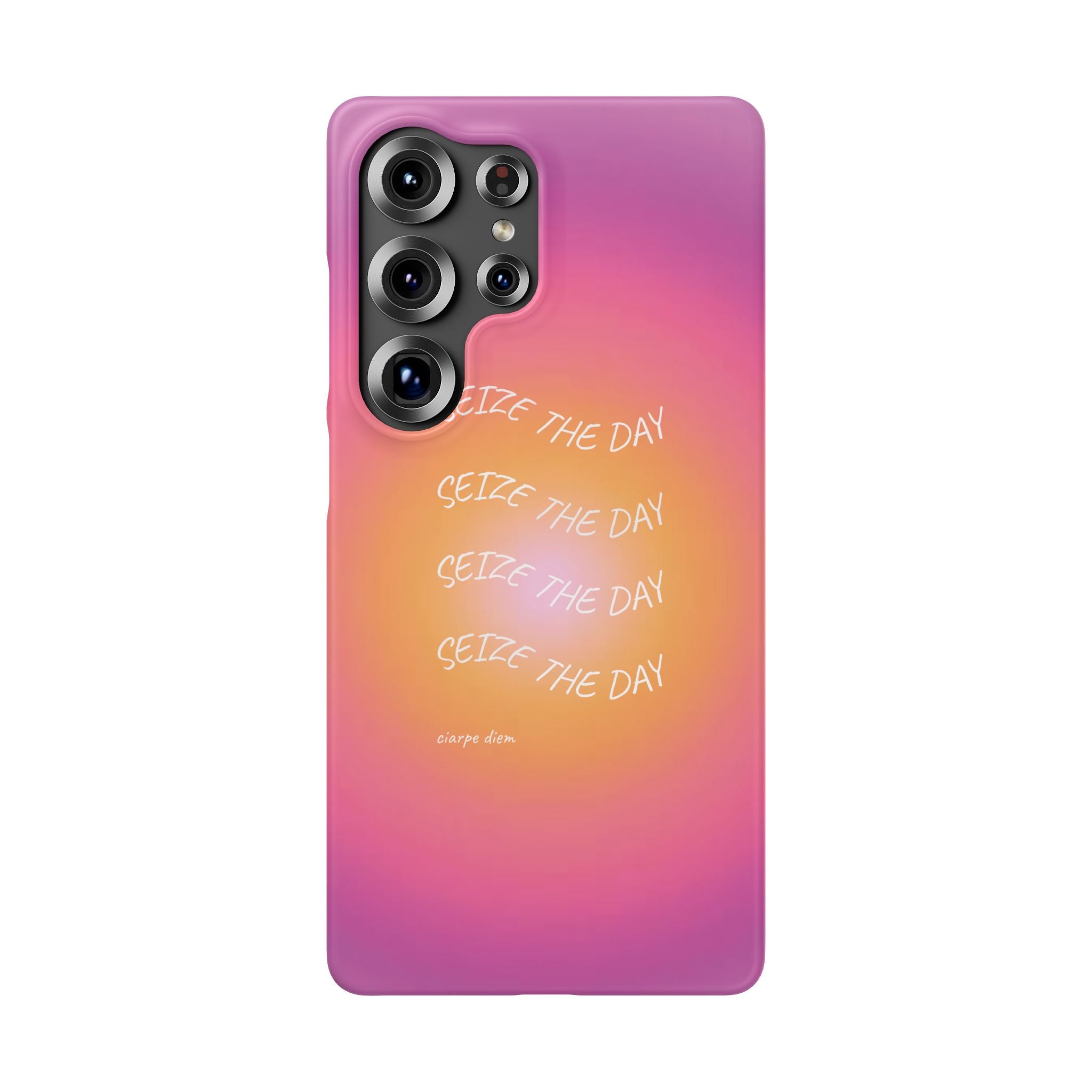 Carpe Diem Sunburst Gradient Snap Phone Case