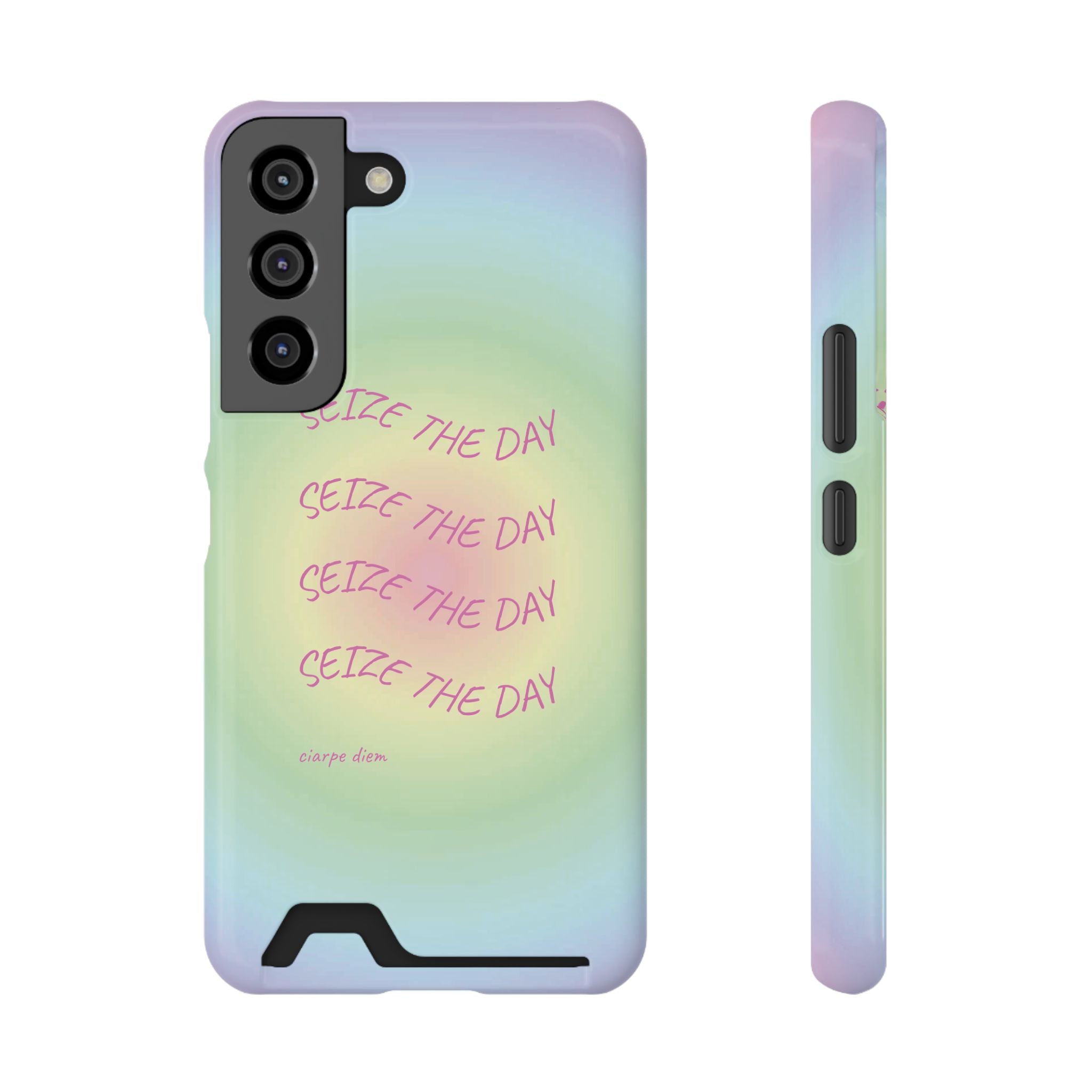 Bermuda Halo 'Seize The Day' Card Holder Phone Case