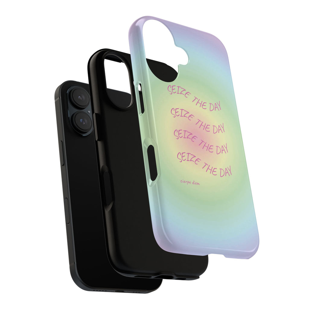Bermuda Halo Seize The Day Pastel Gradient Tough Phone Case