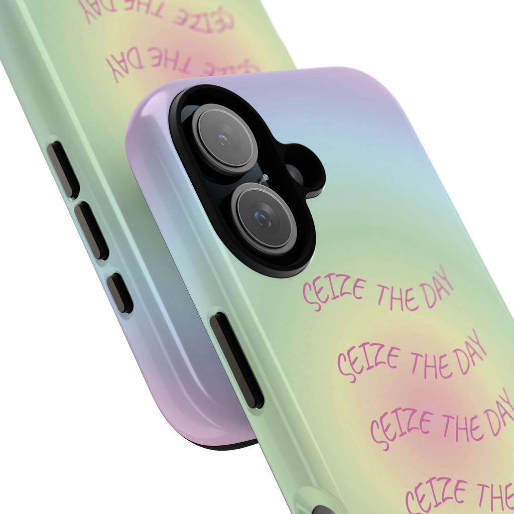 Bermuda Halo Seize The Day Pastel Gradient Tough Phone Case
