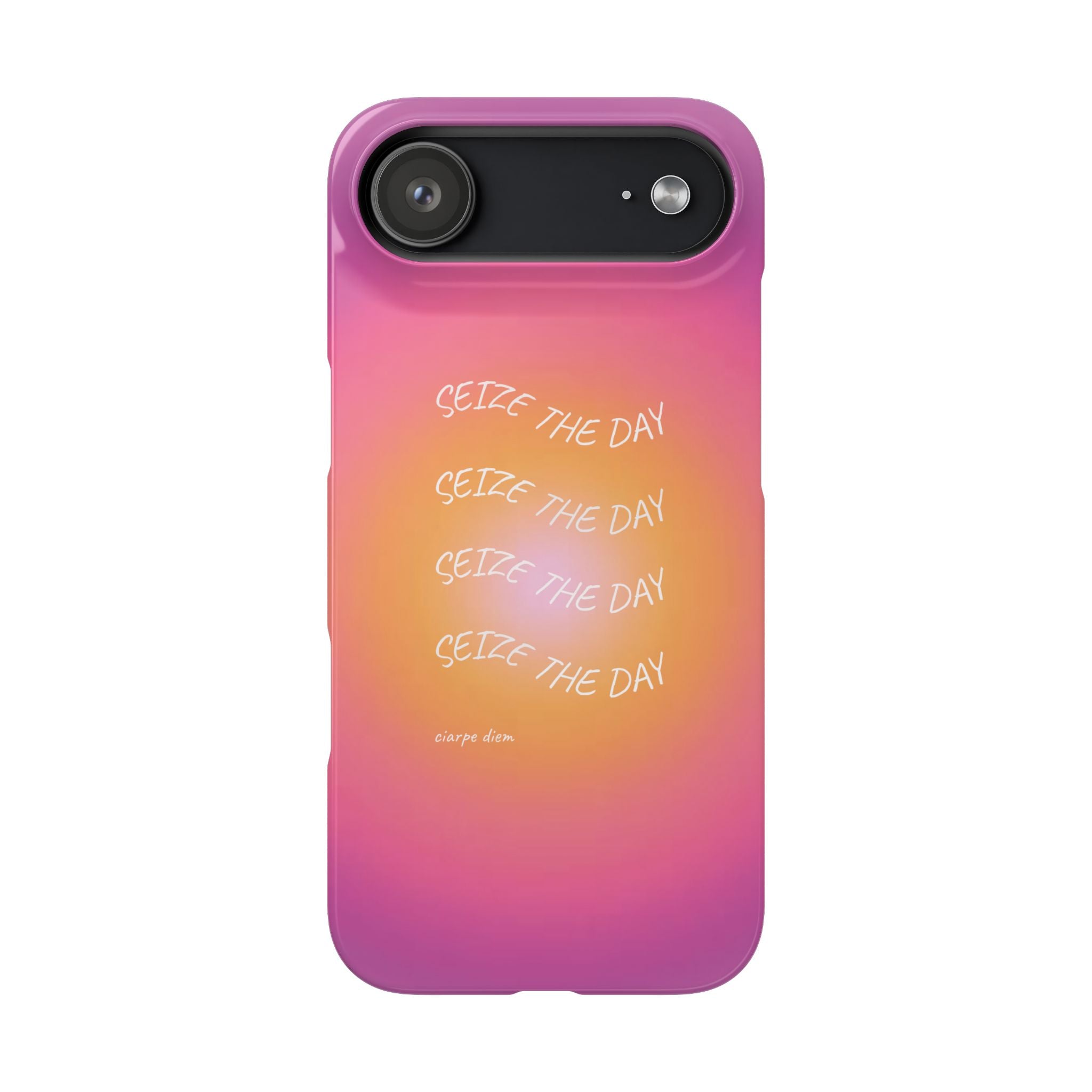 Carpe Diem Sunburst Gradient Snap Phone Case