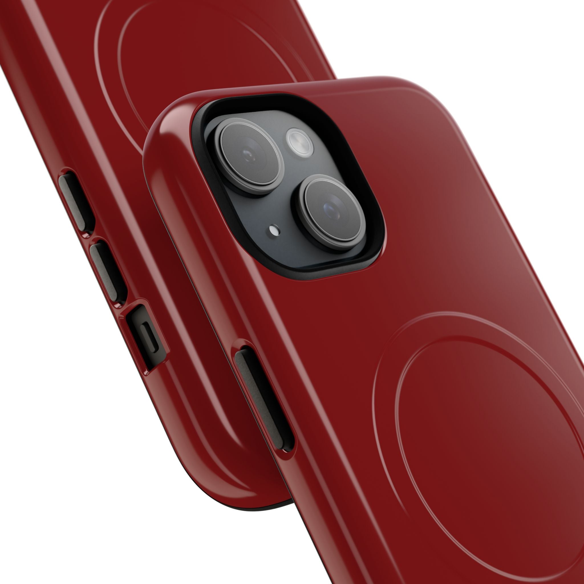 Dark Red MagSafe Protective Phone Case
