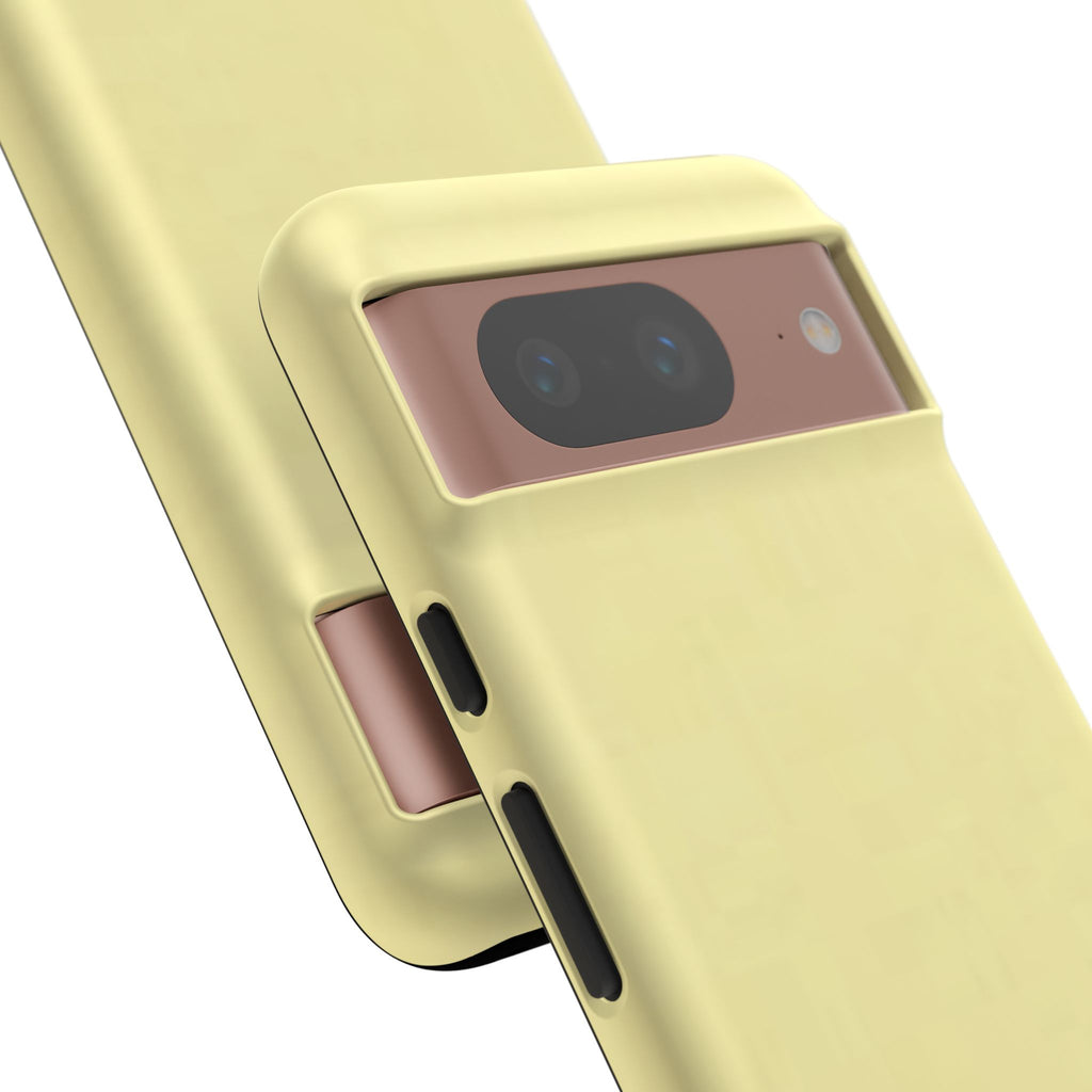 Pale Yellow Protective Phone Case