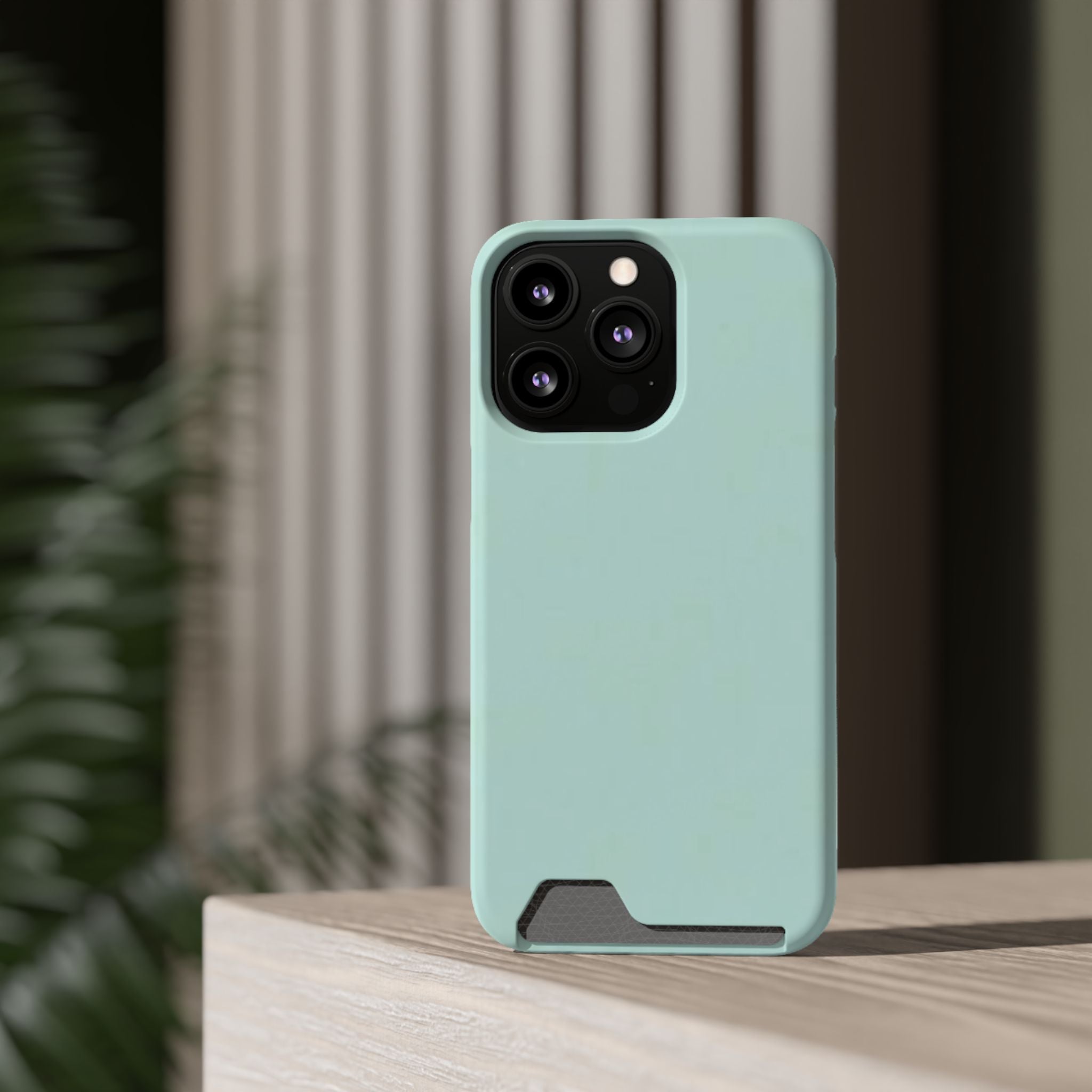 Light Mint Card Holder Phone Case