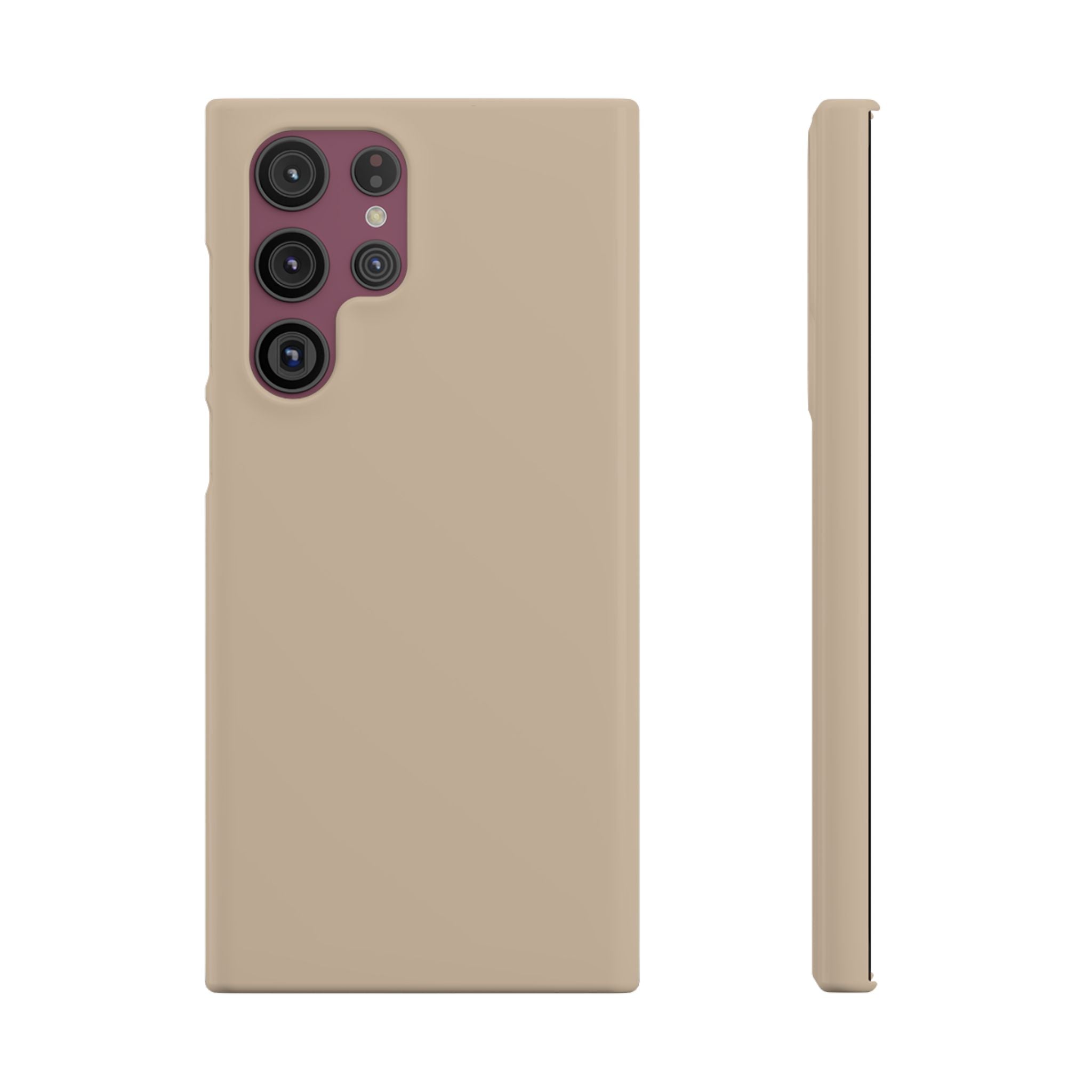 Beige Snap Phone Case