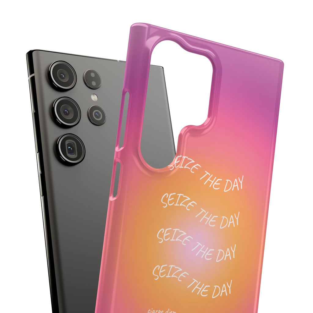 Carpe Diem Sunburst Gradient Snap Phone Case