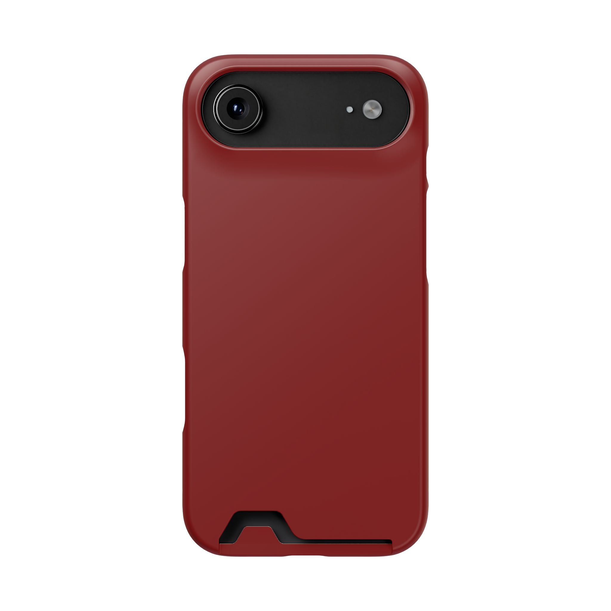 Dark Red Card-Holder Phone Case