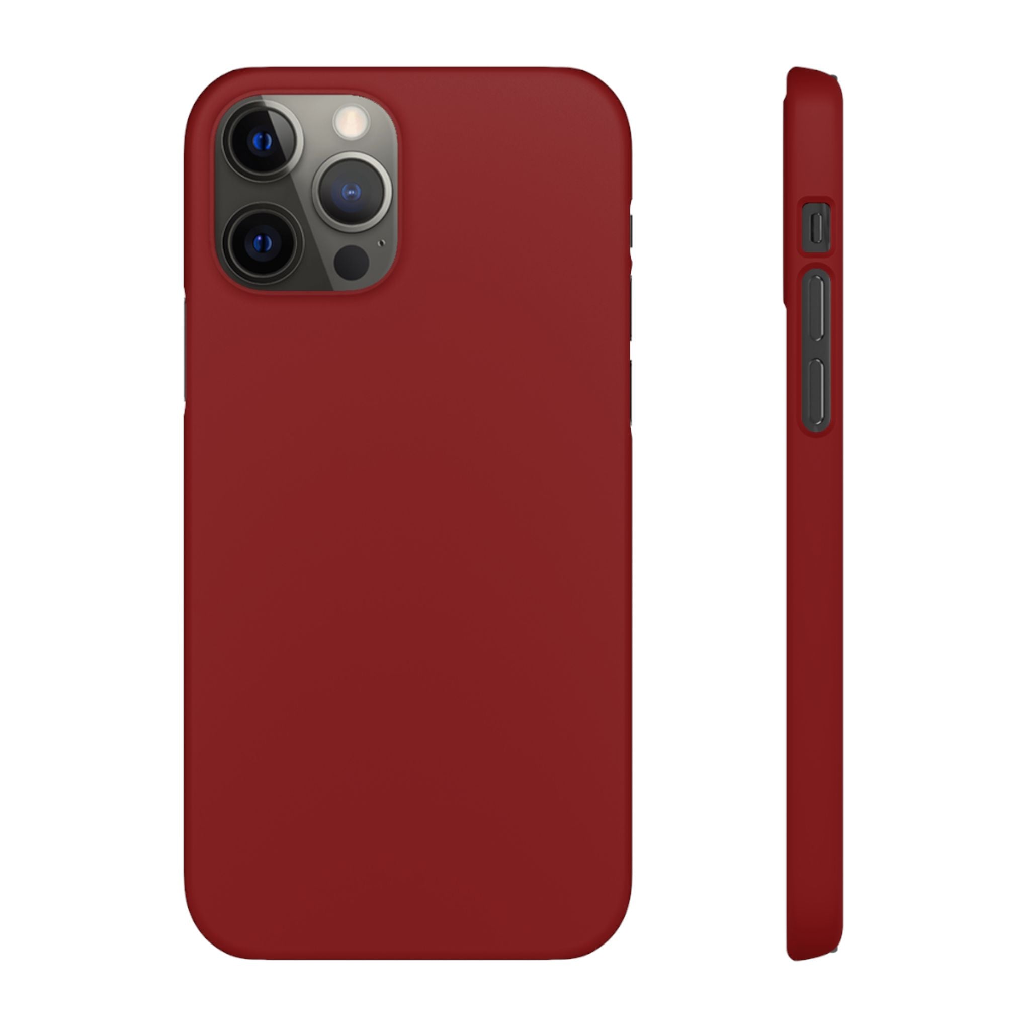 Dark Red Snap Phone Case