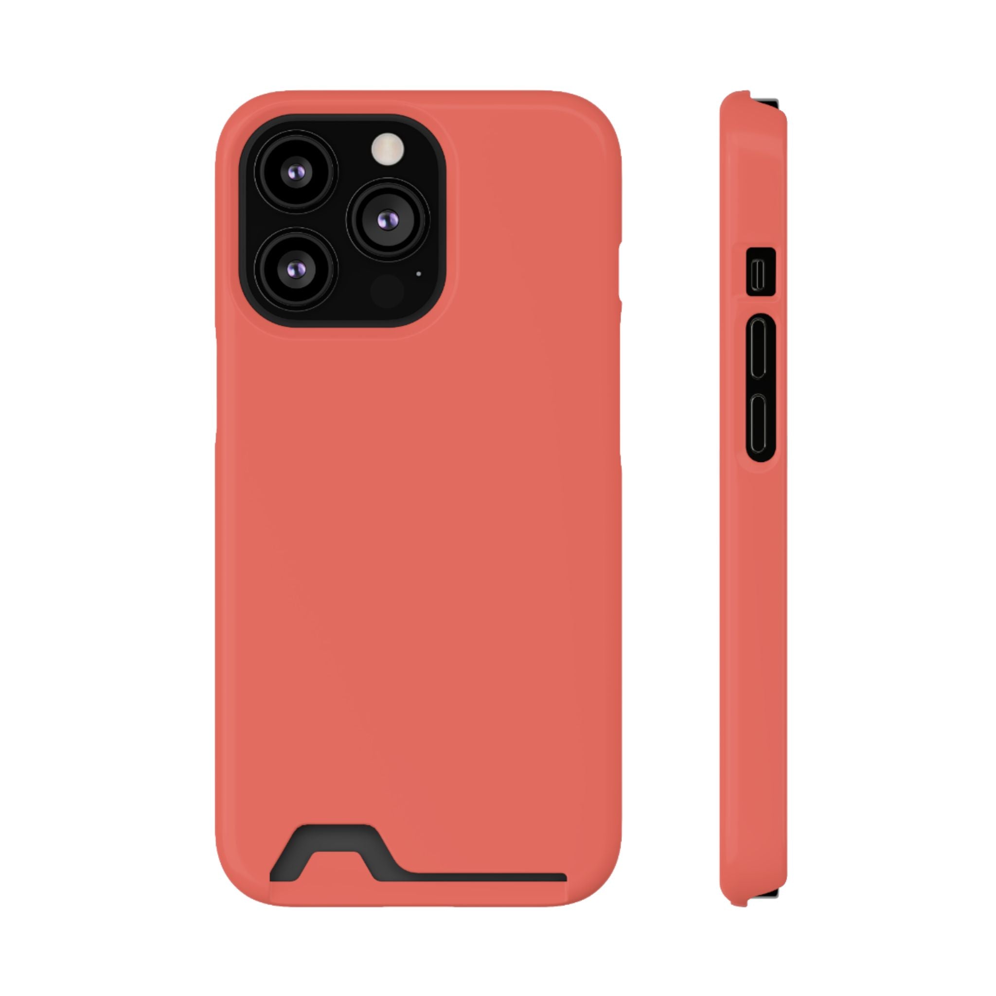 Coral Cardholder Phone Case