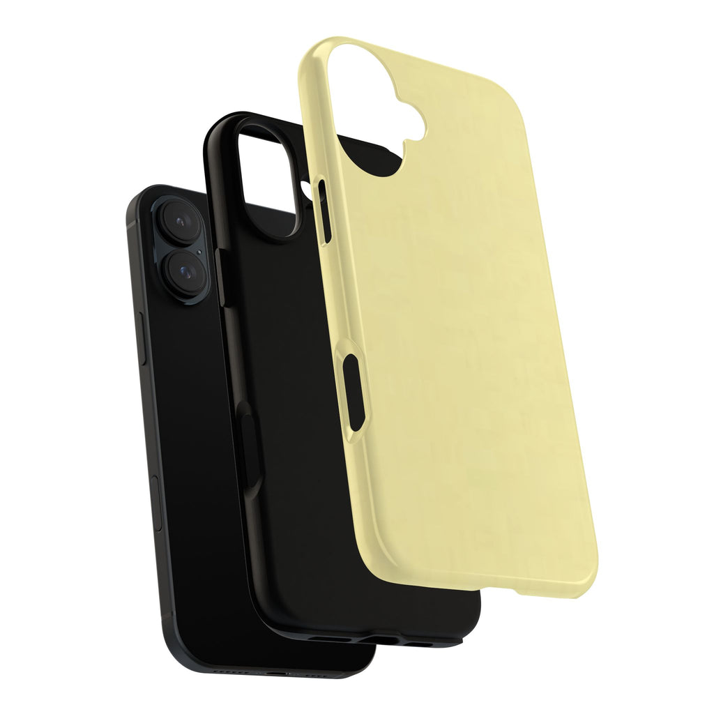Pale Yellow Protective Phone Case