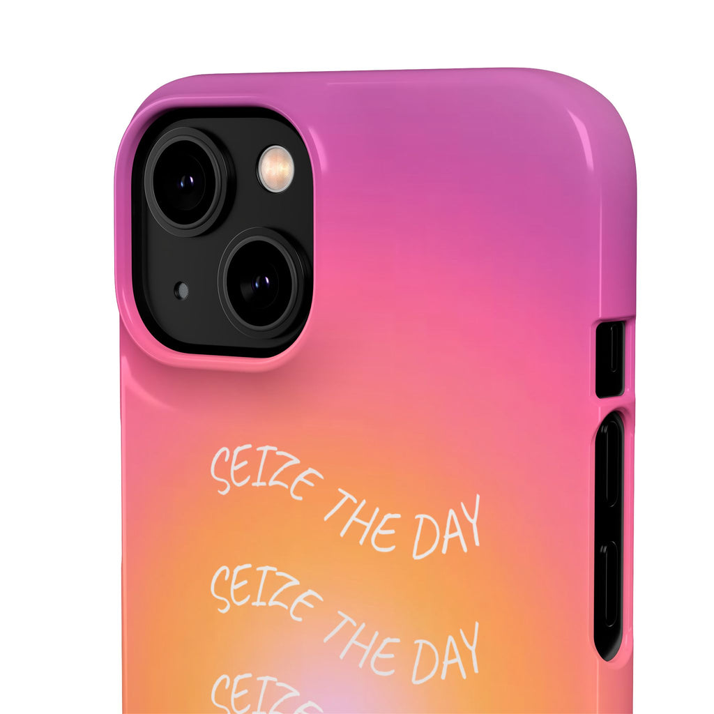 Carpe Diem Sunburst Gradient Snap Phone Case