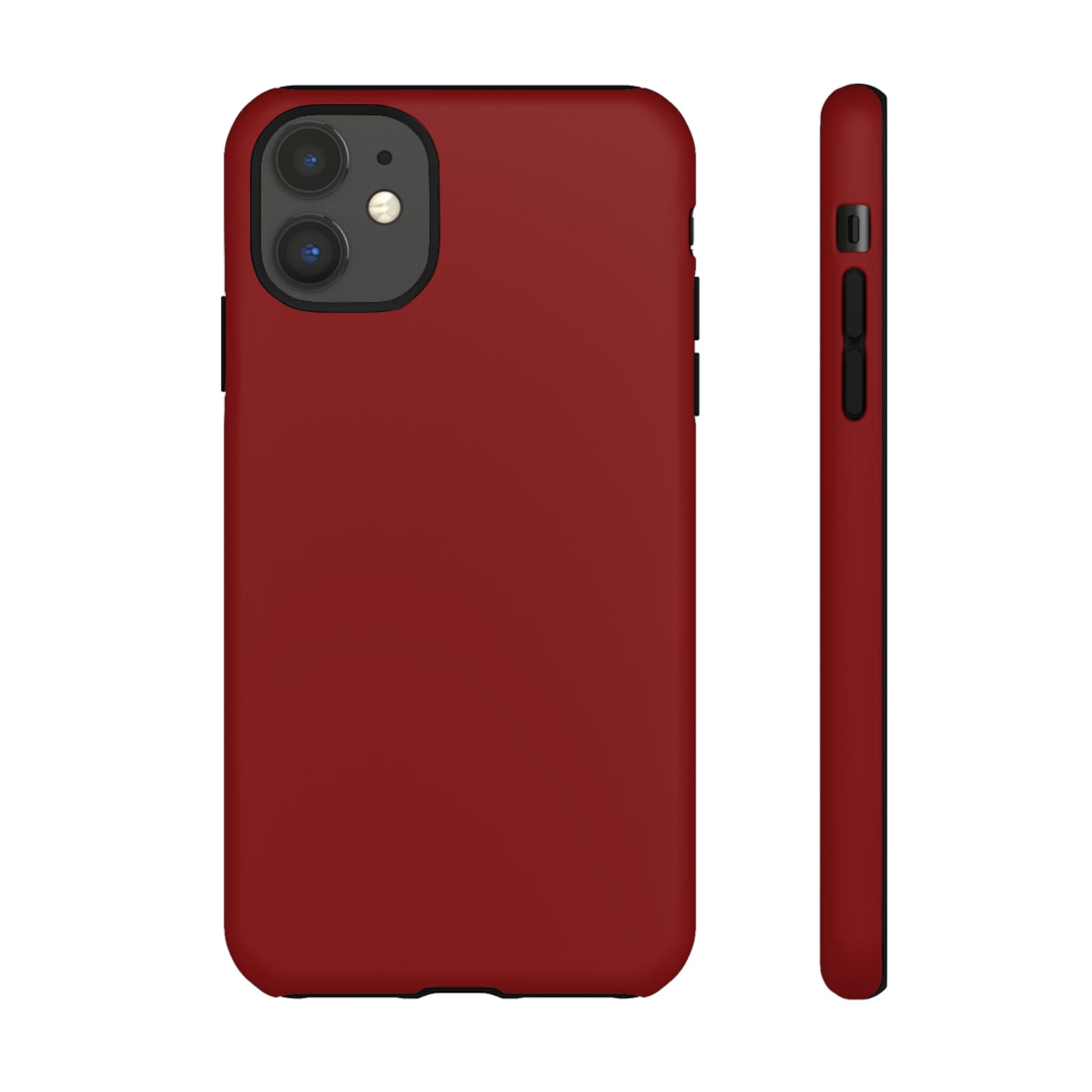 Dark Red Protective Phone Case