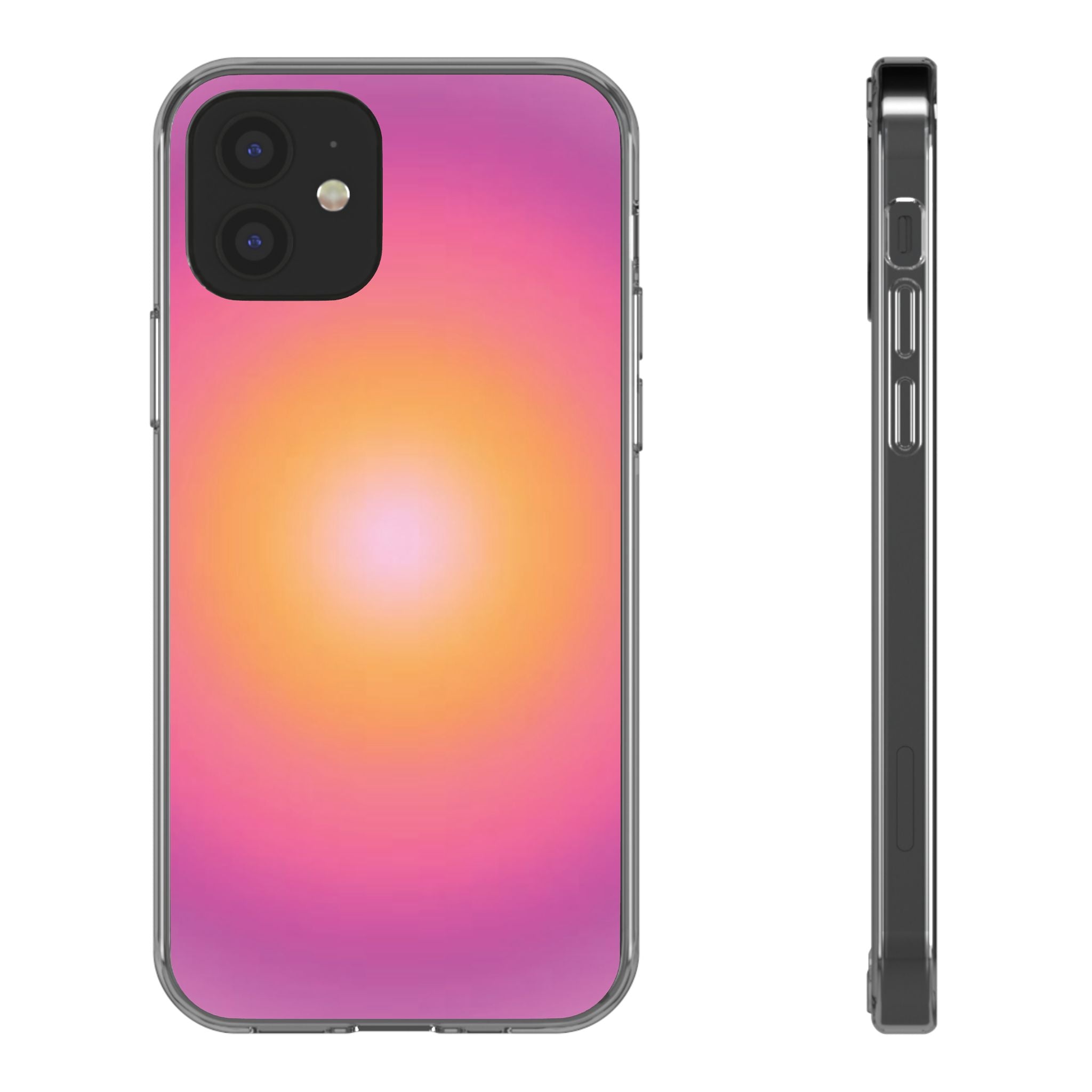 Sunset Gradient Clear Protective Cover