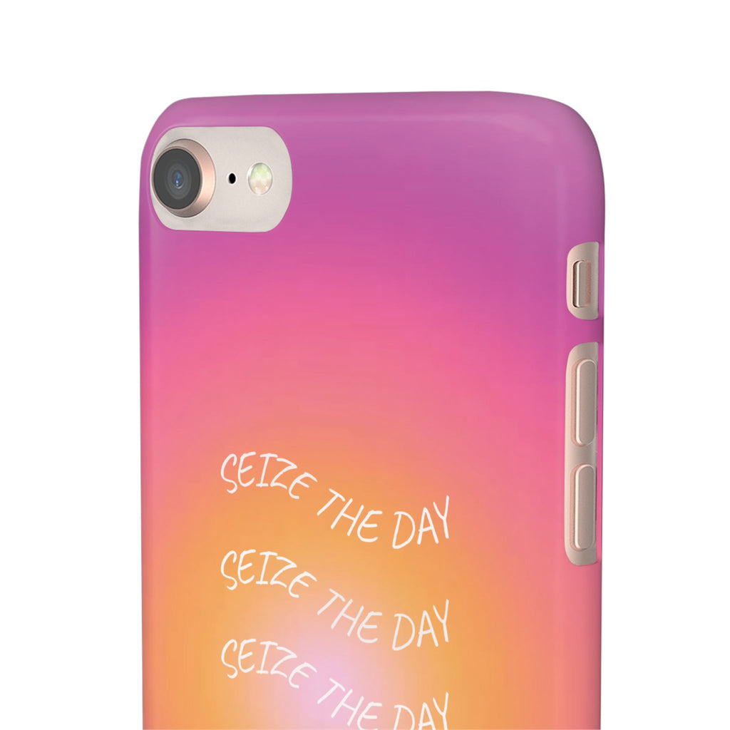 Carpe Diem Sunburst Gradient Snap Phone Case