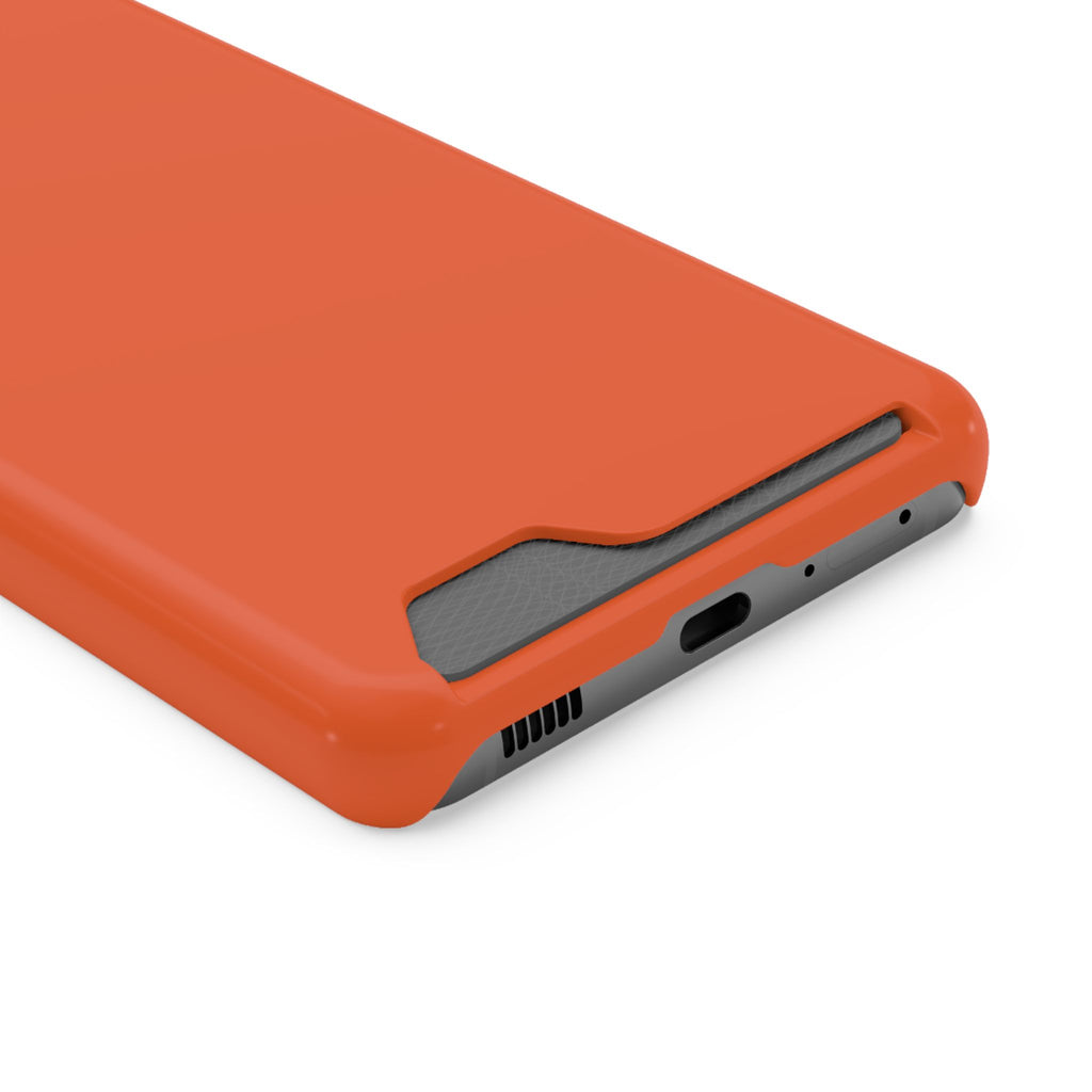 Orange Card-Holder Phone Case