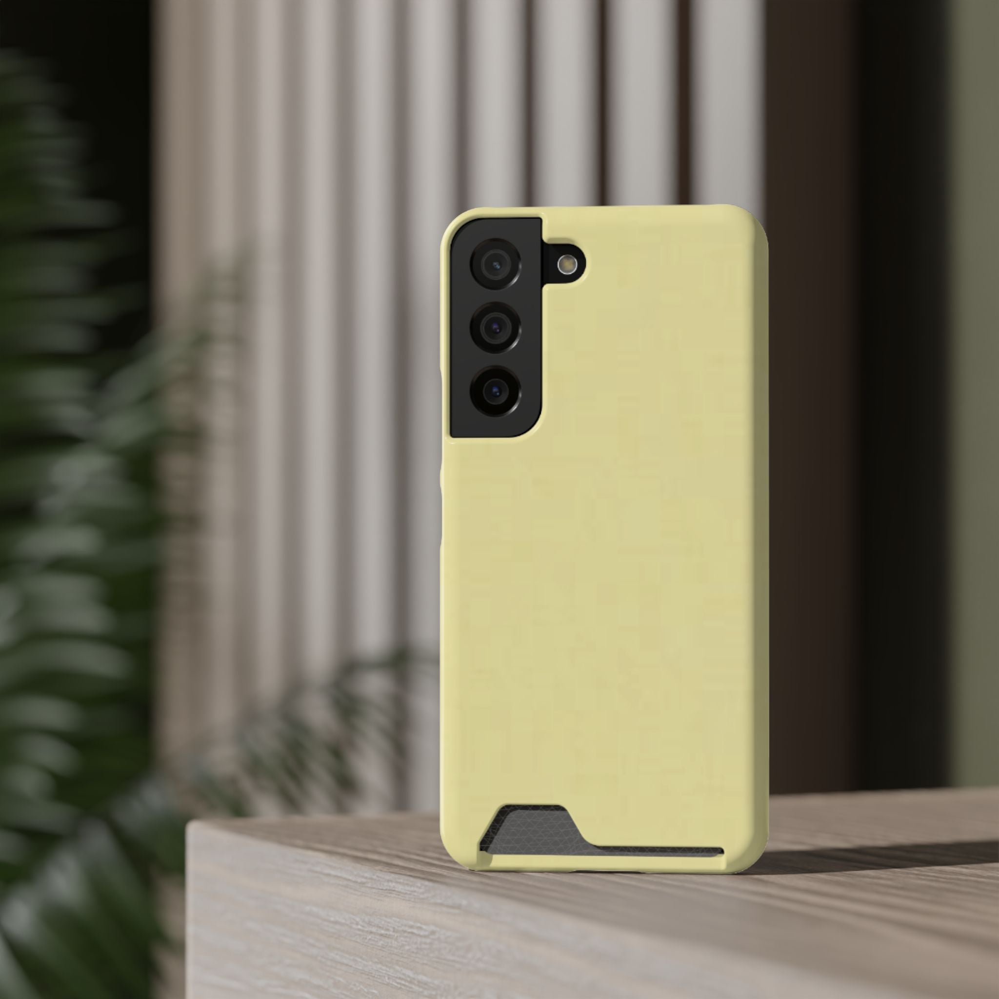 Pale Yellow Card-Holder Phone Case