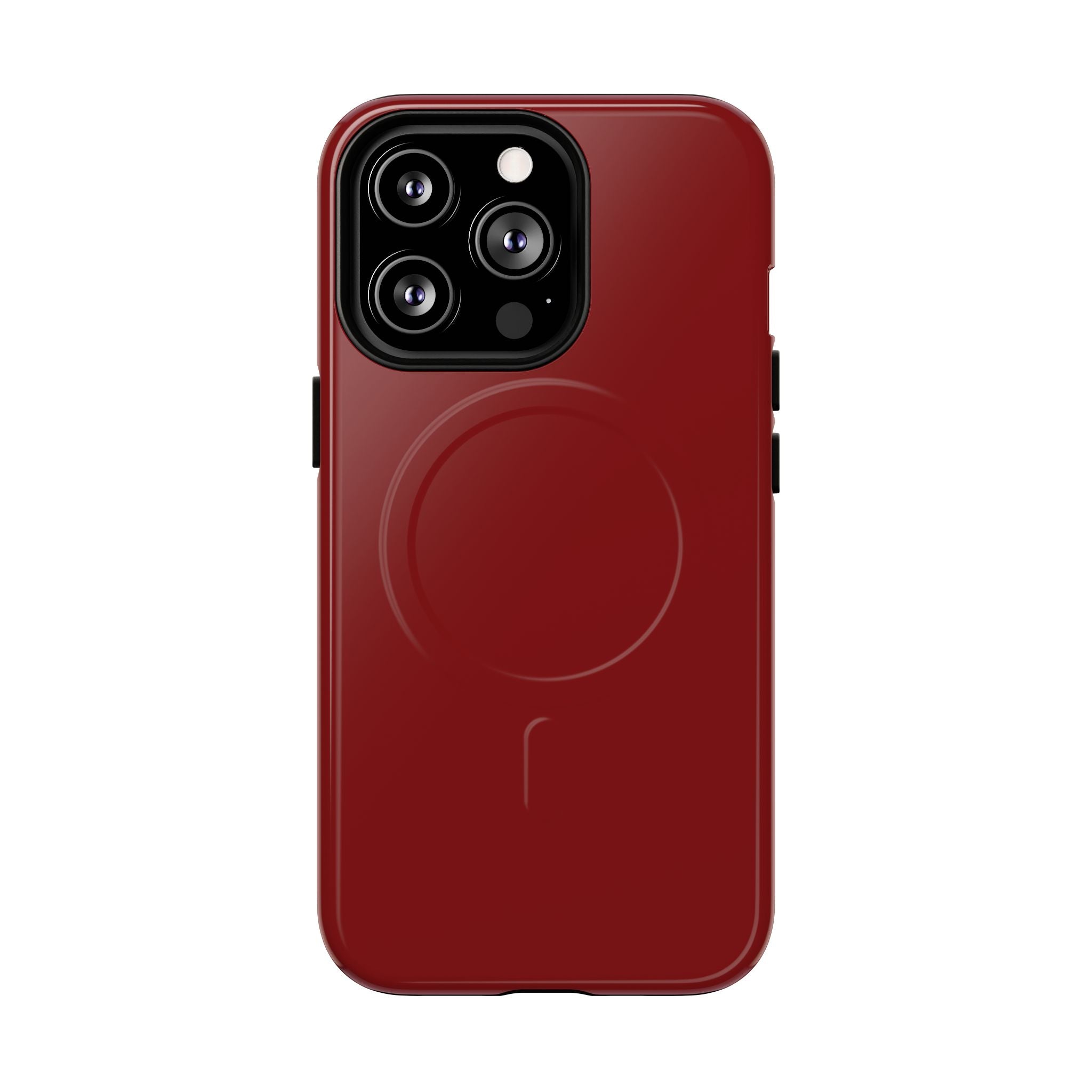 Dark Red MagSafe Protective Phone Case