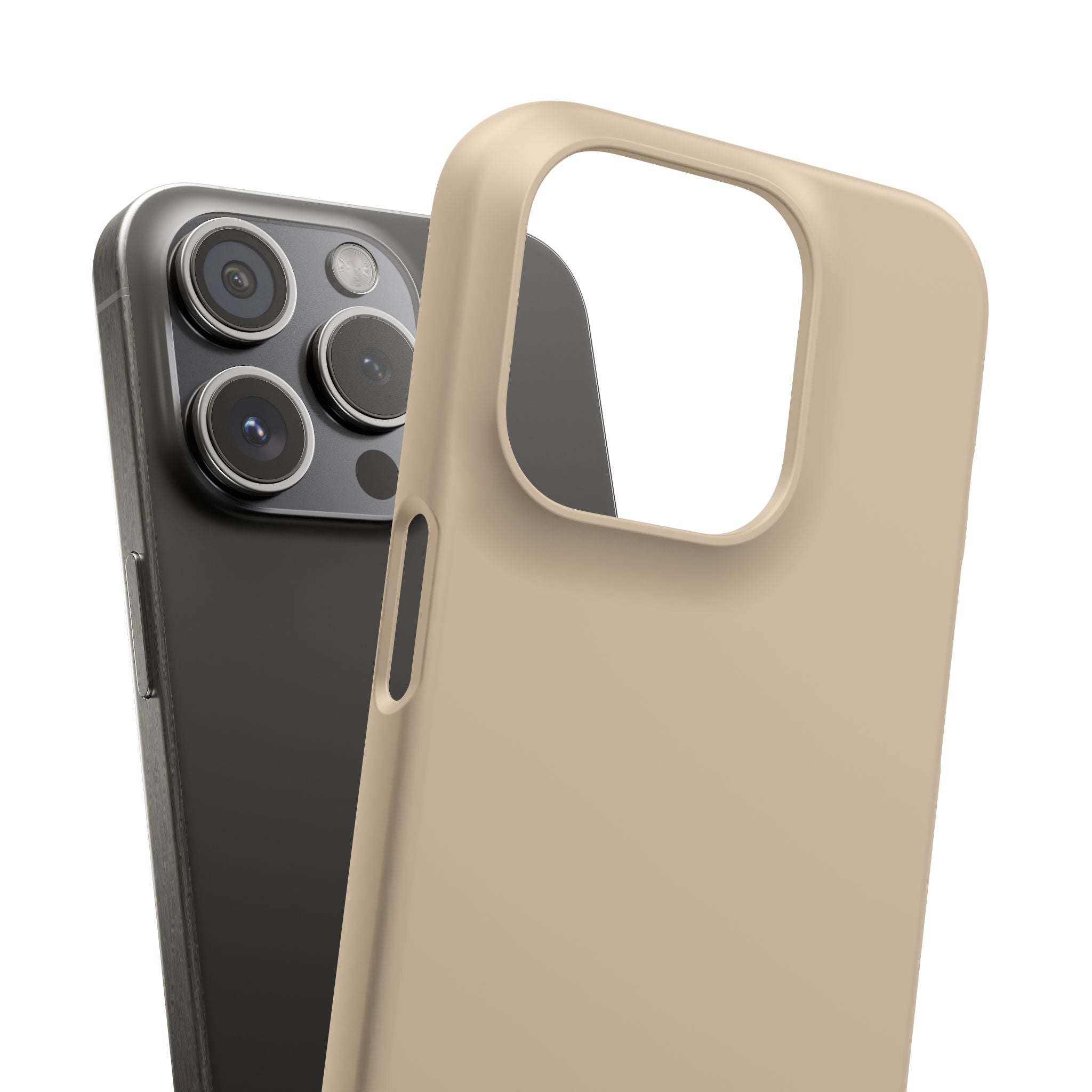 Beige Snap Phone Case