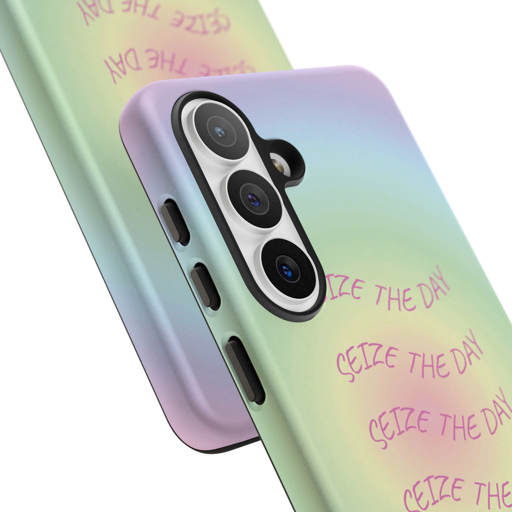 Bermuda Halo Seize The Day Pastel Gradient Tough Phone Case