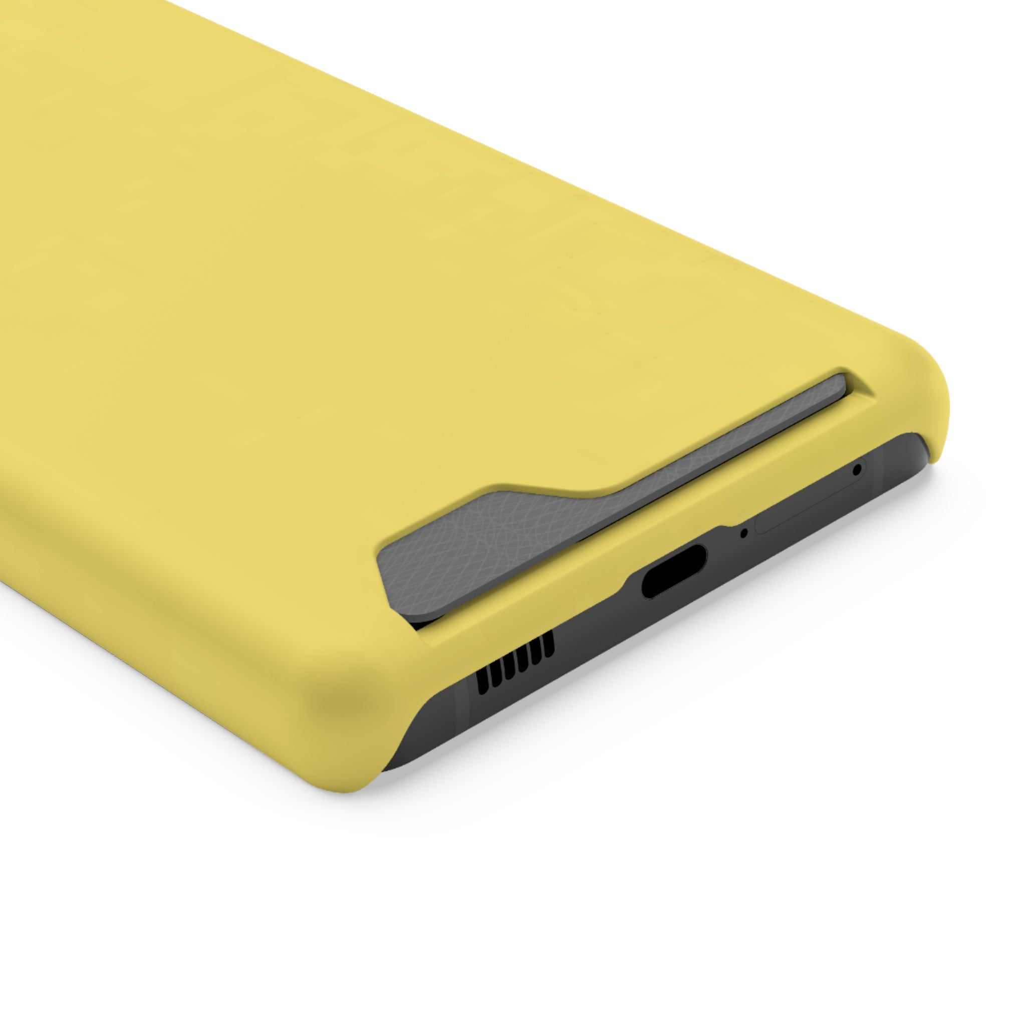 Yellow Card-Holder Phone Case