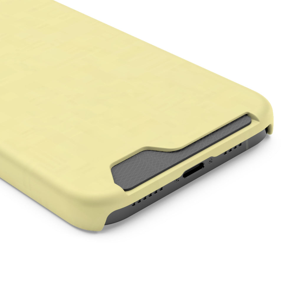 Pale Yellow Card-Holder Phone Case
