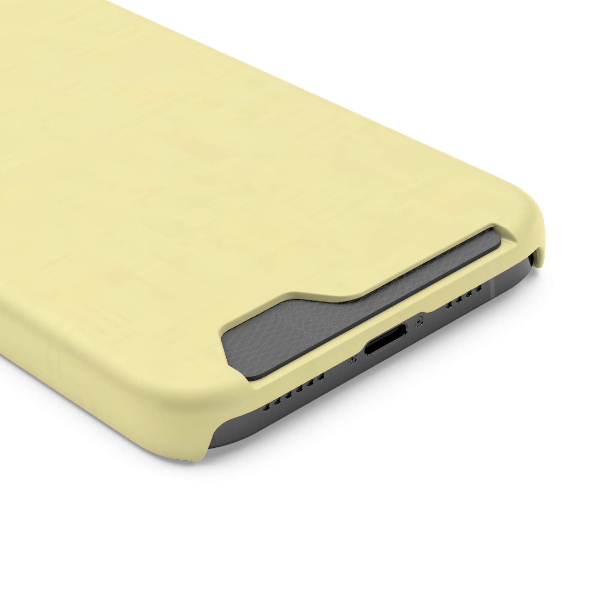 Pale Yellow Card-Holder Phone Case