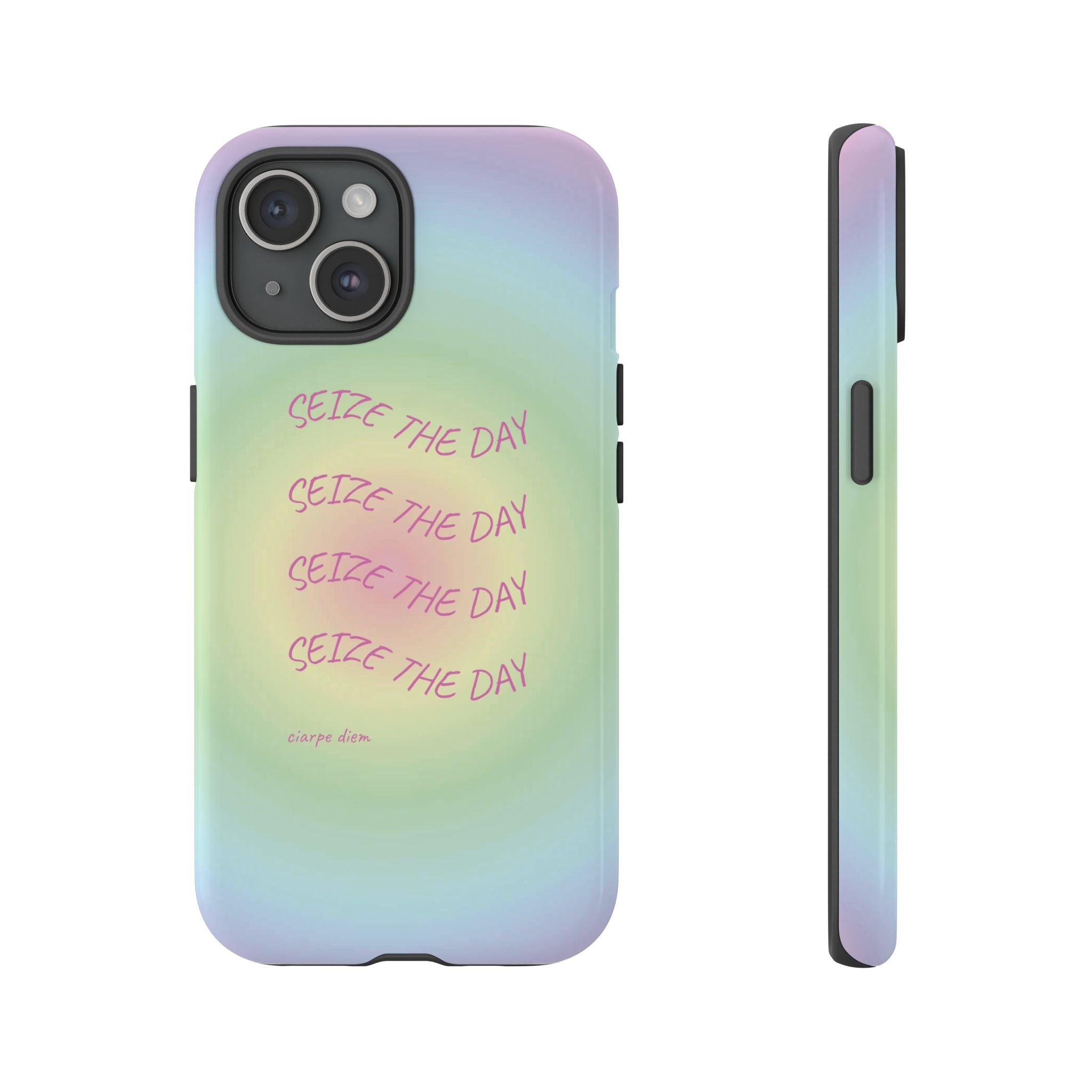 Bermuda Halo Seize The Day Pastel Gradient Tough Phone Case
