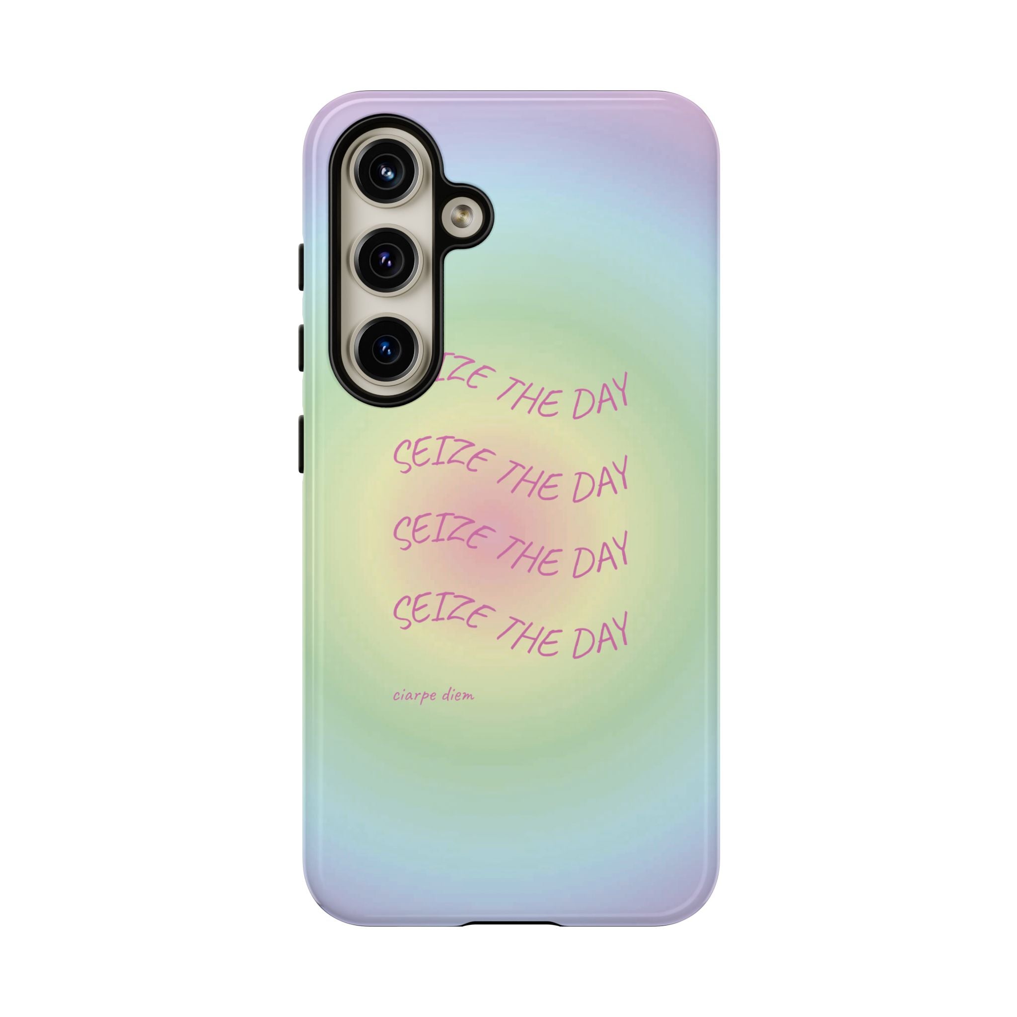 Bermuda Halo Seize The Day Pastel Gradient Tough Phone Case