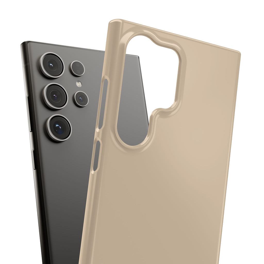 Beige Snap Phone Case