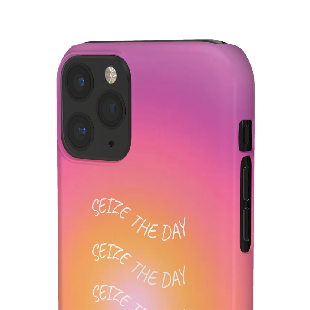 Carpe Diem Sunburst Gradient Snap Phone Case
