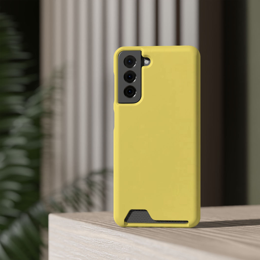 Yellow Card-Holder Phone Case