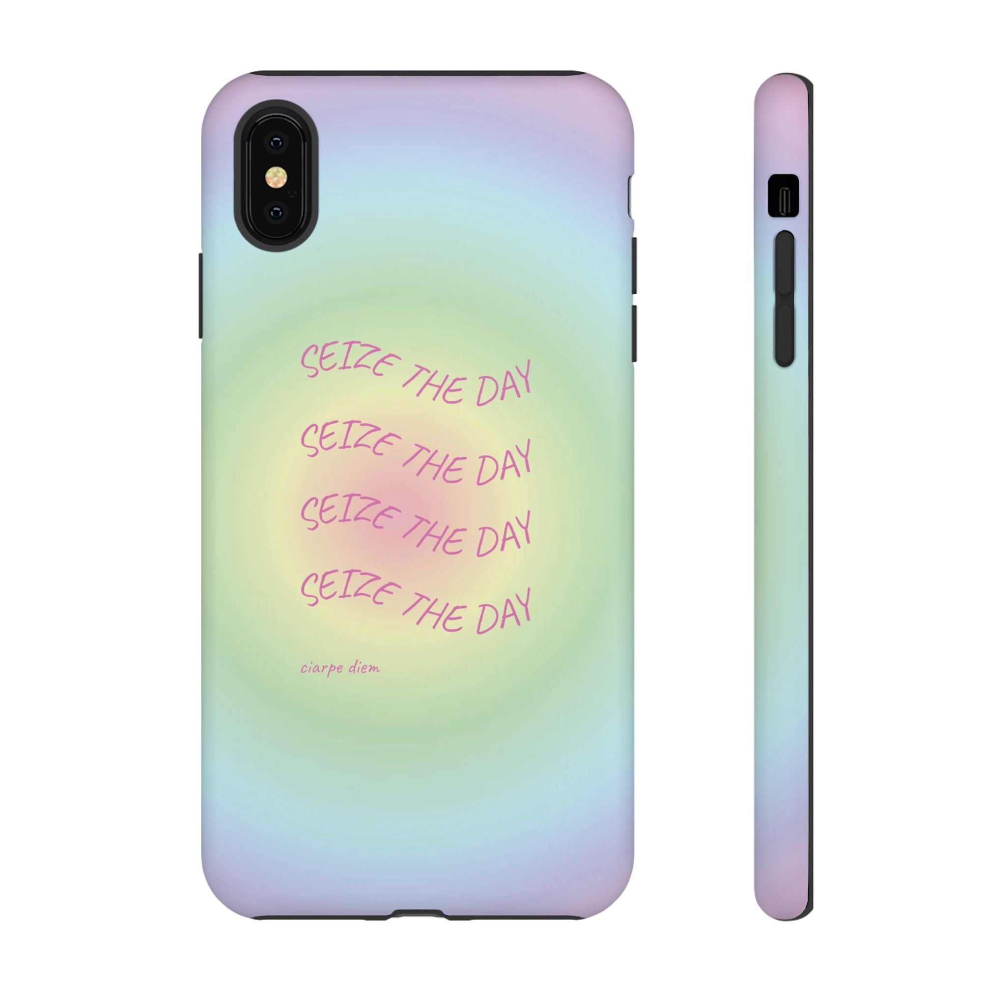 Bermuda Halo Seize The Day Pastel Gradient Tough Phone Case