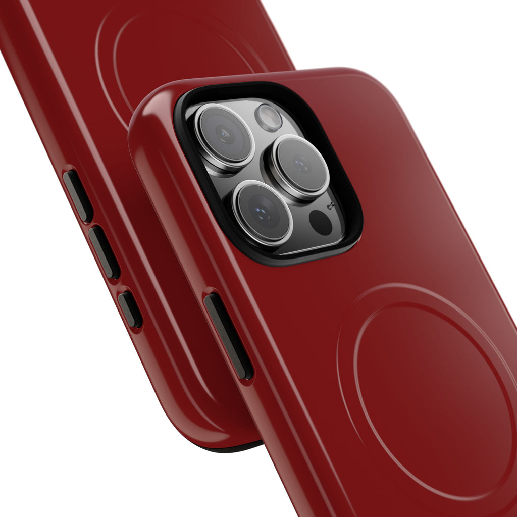 Dark Red MagSafe Protective Phone Case