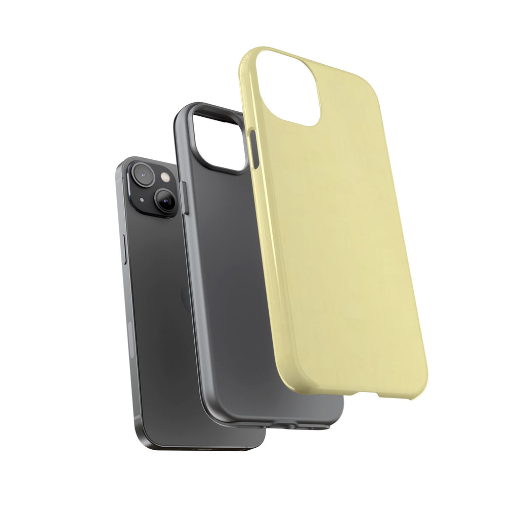 Pale Yellow Protective Phone Case
