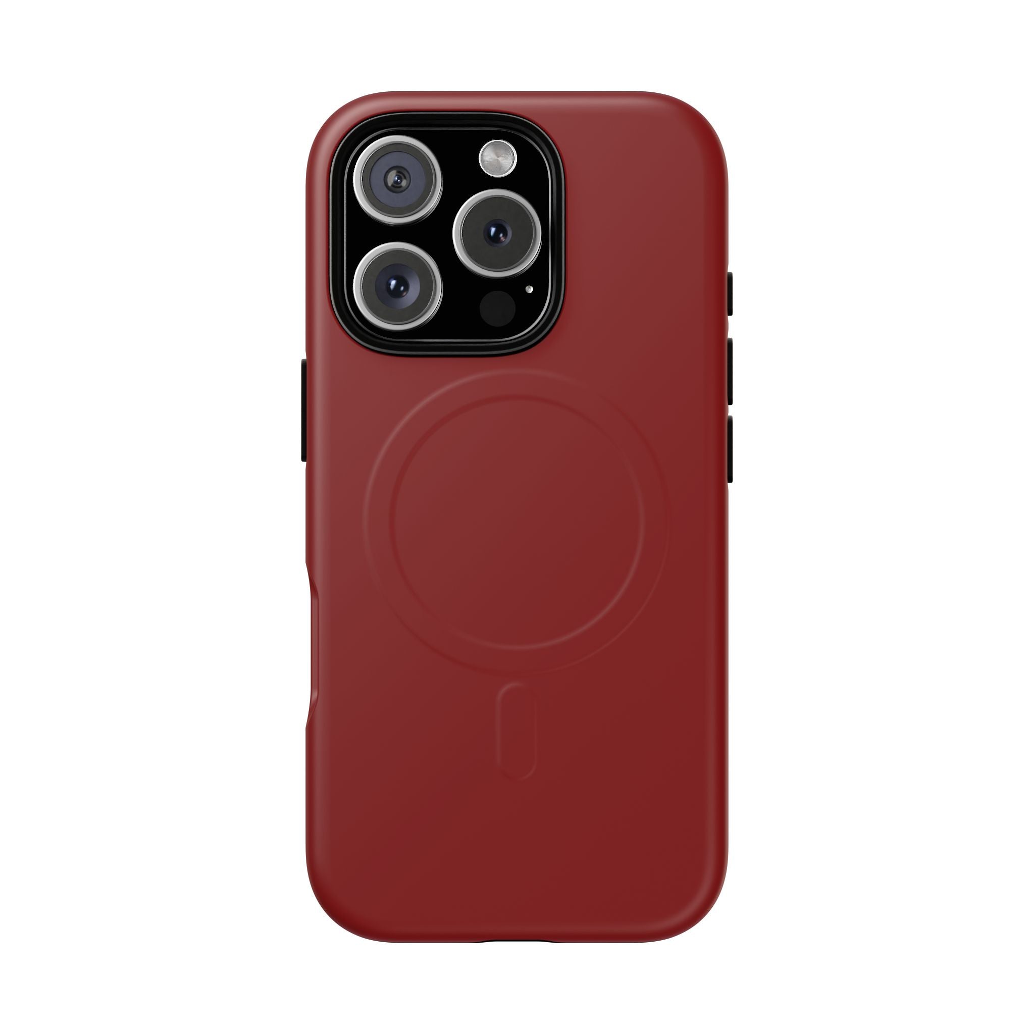 Dark Red MagSafe Protective Phone Case