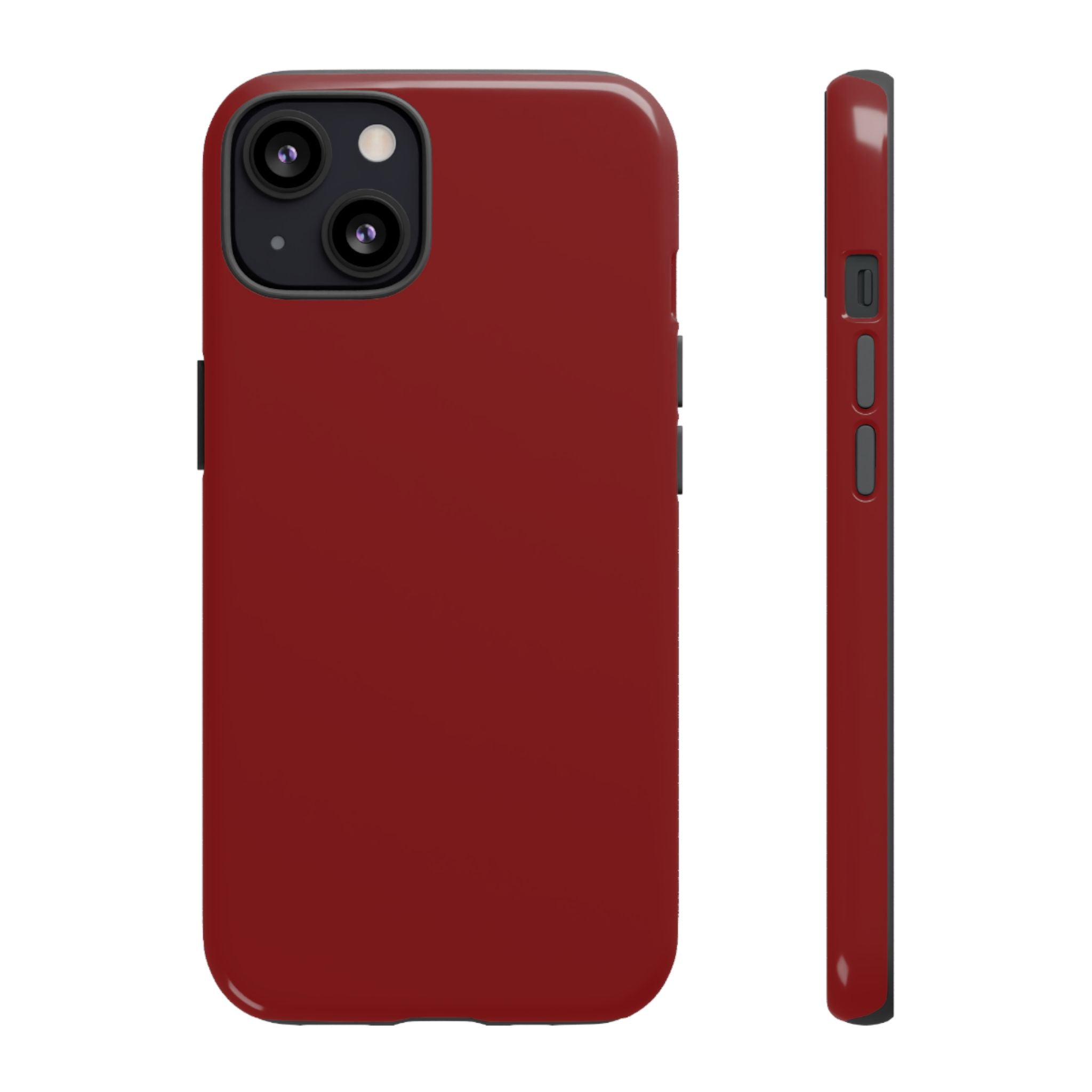 Dark Red Protective Phone Case