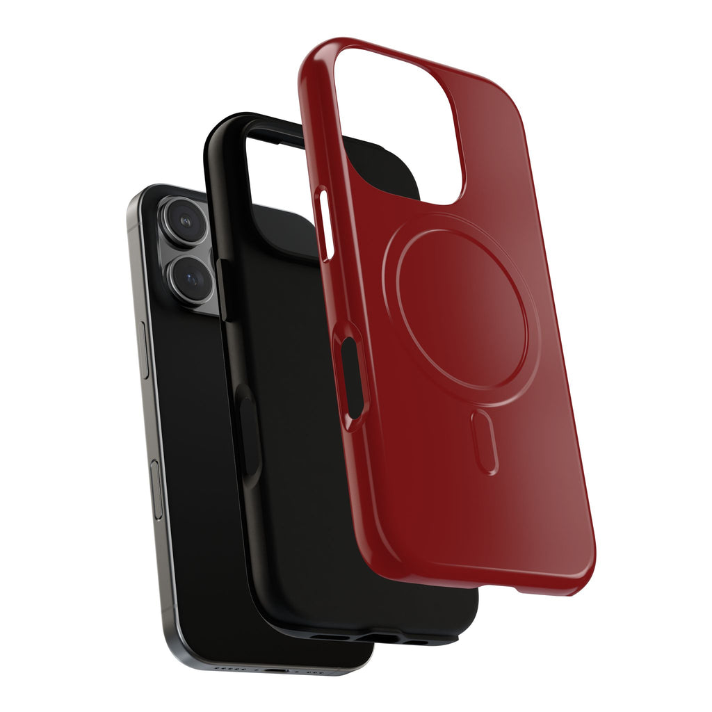 Dark Red MagSafe Protective Phone Case